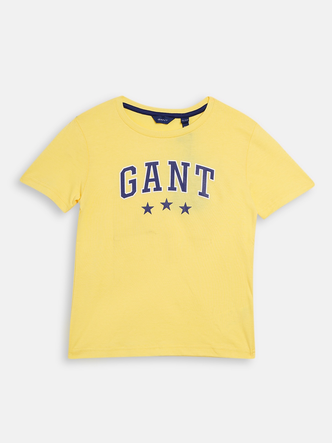 

GANT Boys Yellow Printed Round Neck Pure Cotton T-shirt