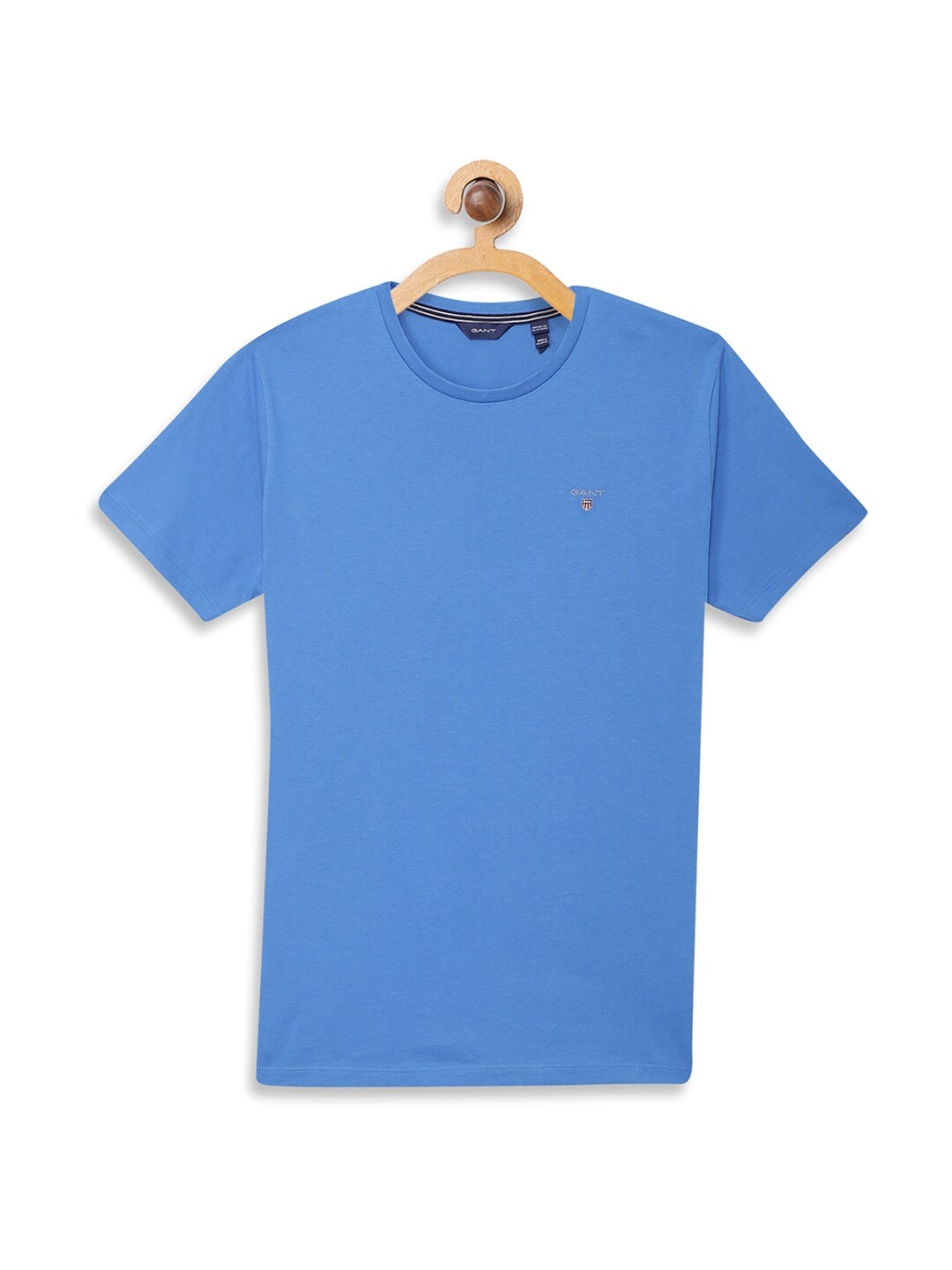 

GANT Boys Blue Solid Slim Fit Round Neck T-shirt