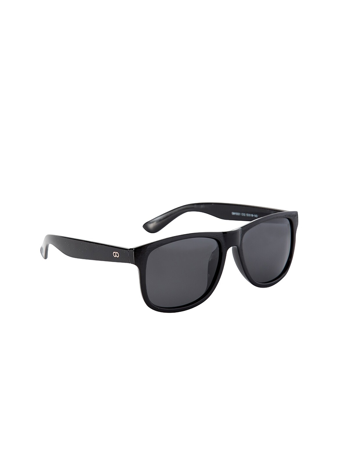 

GIO COLLECTION Men Grey Lens & Black Wayfarer Sunglasses with UV Protected Lens