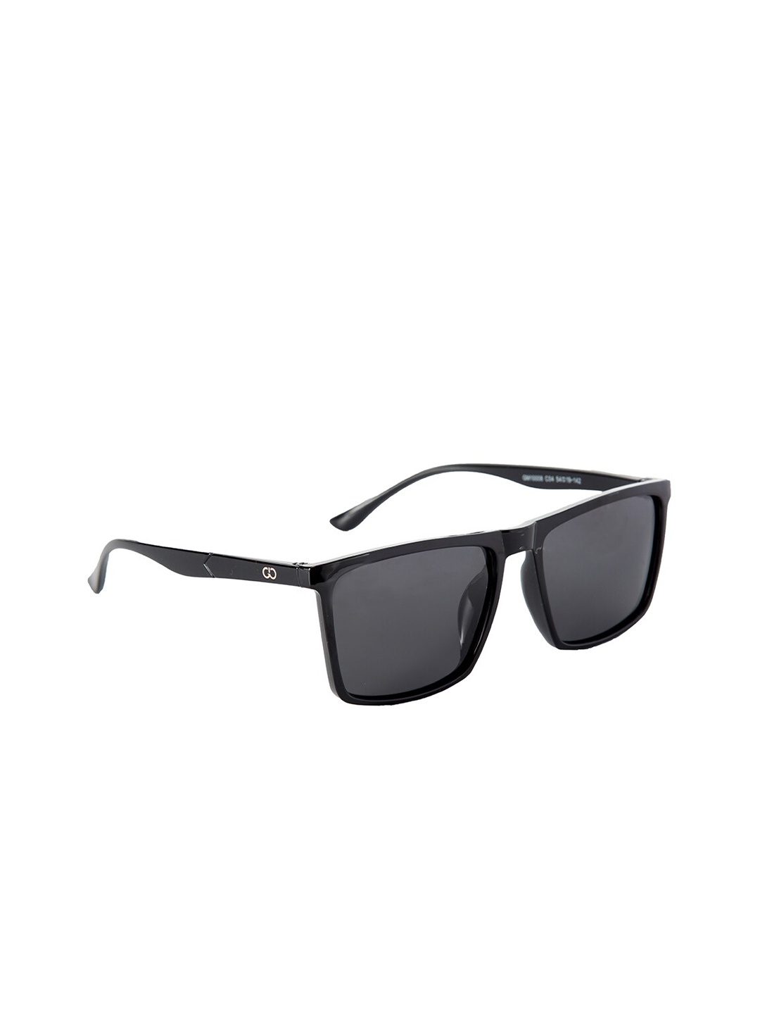 

GIO COLLECTION Men Grey Lens & Black Wayfarer Sunglasses with UV Protected Lens GM10008C04