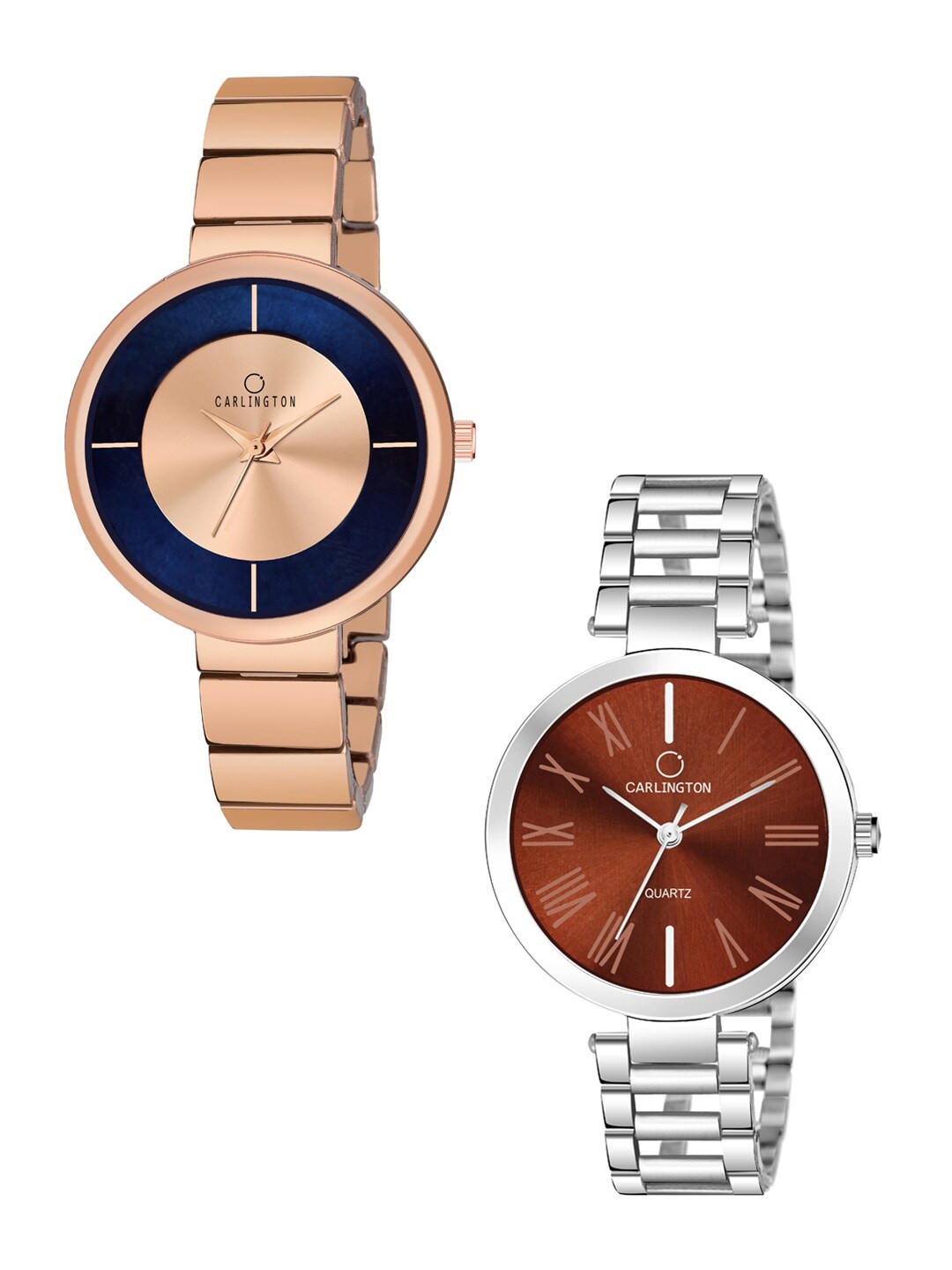 

CARLINGTON Unisex Rose Gold Analogue Watch