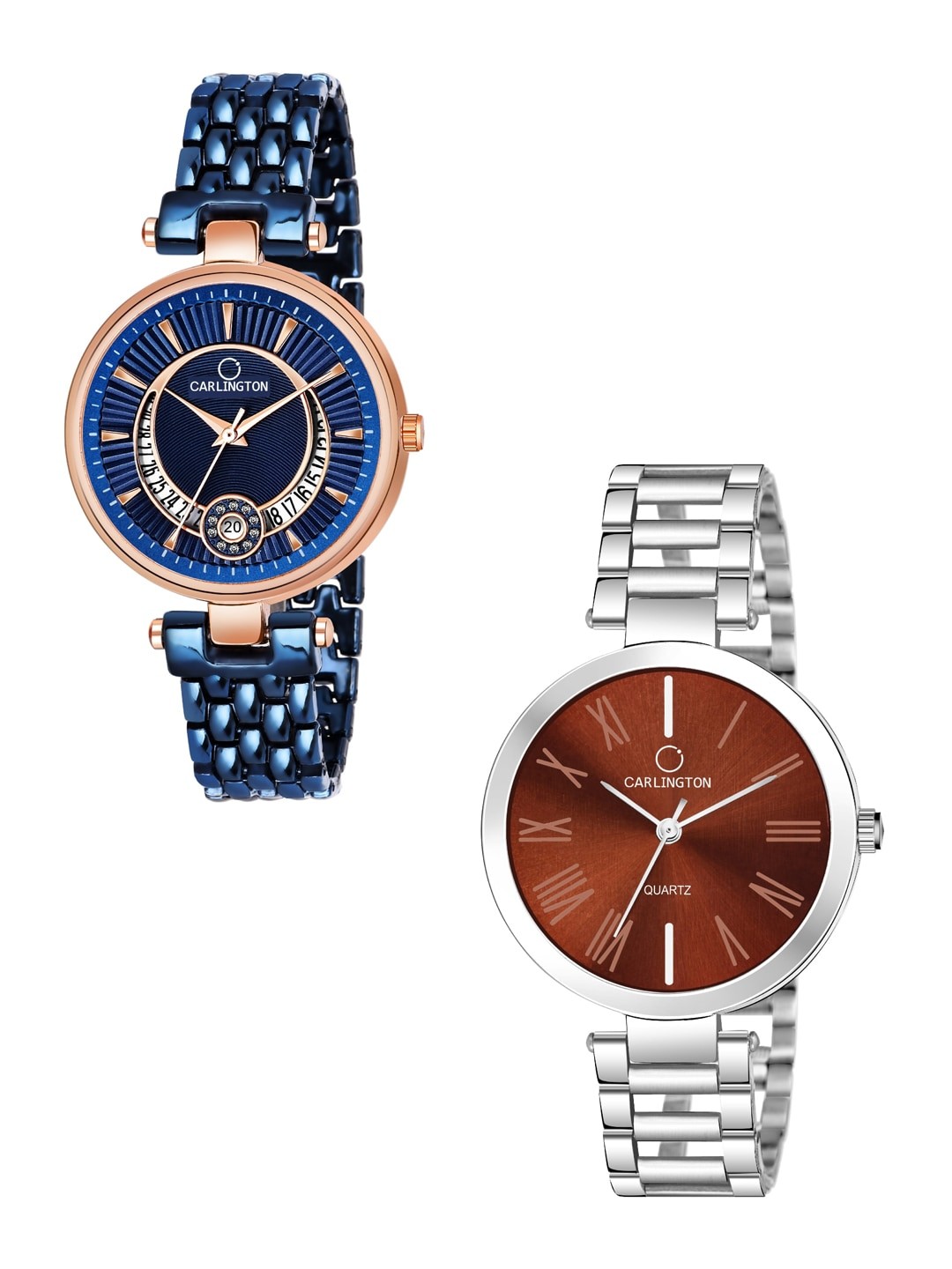 

CARLINGTON Unisex Blue Analogue Watch
