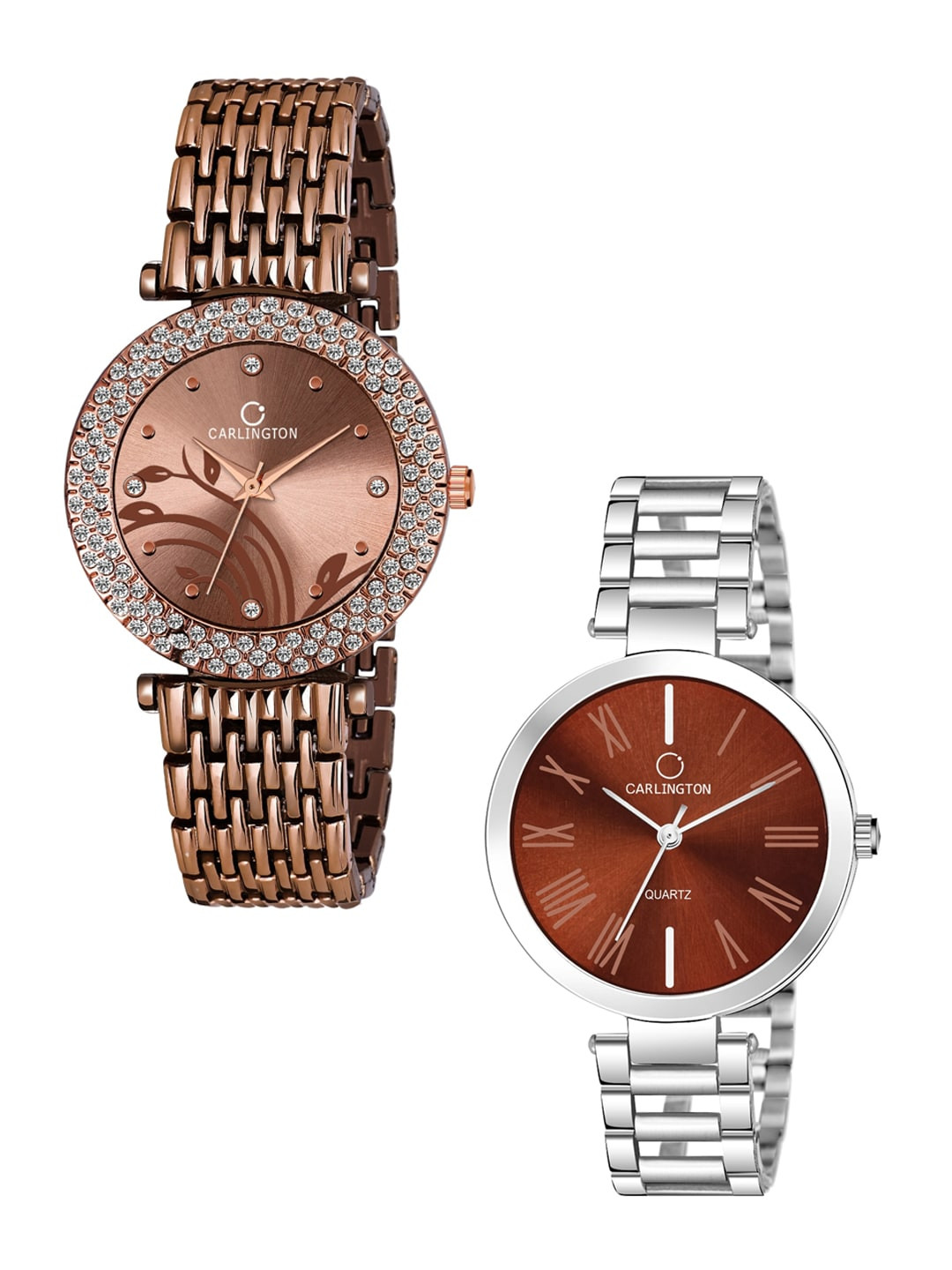 

CARLINGTON Unisex Brown Analogue Watch