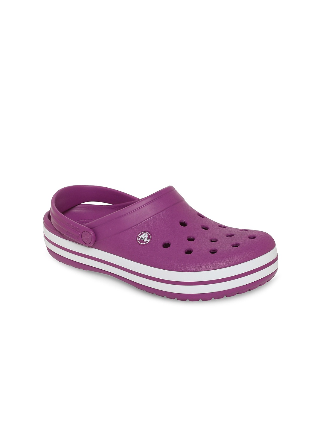 

Crocs Crocband Women Purple & White Clogs