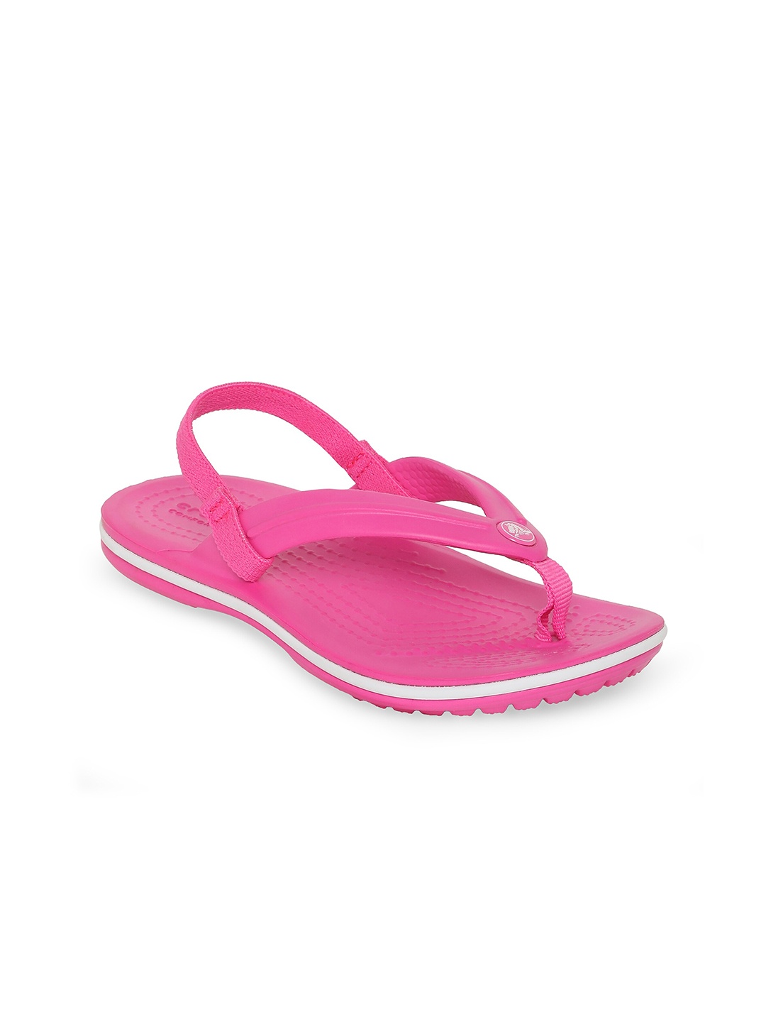 

Crocs Crocband Girls Pink Solid Thong Flip-Flops