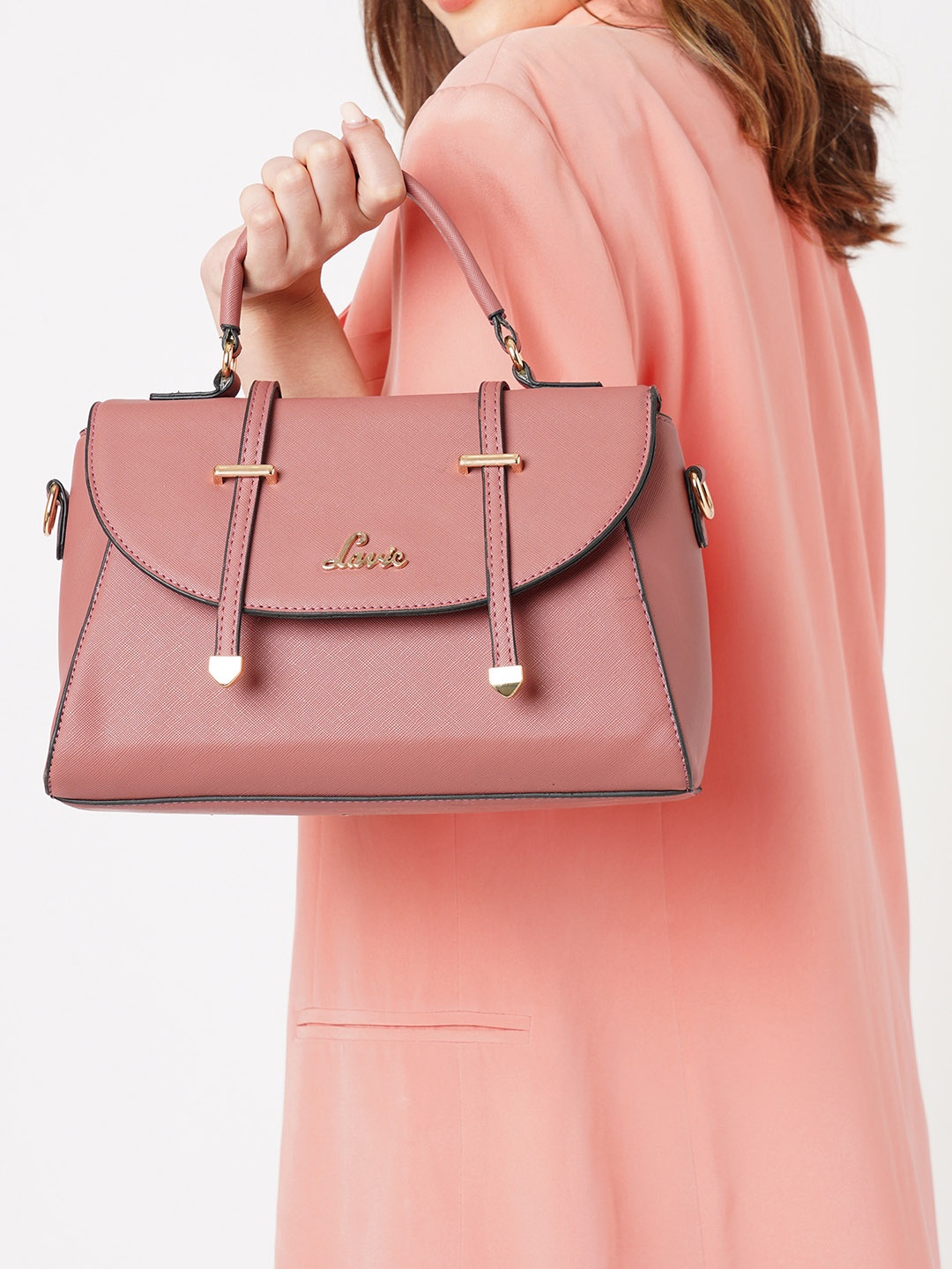 

Lavie Beech Women Pink Flap Satchel