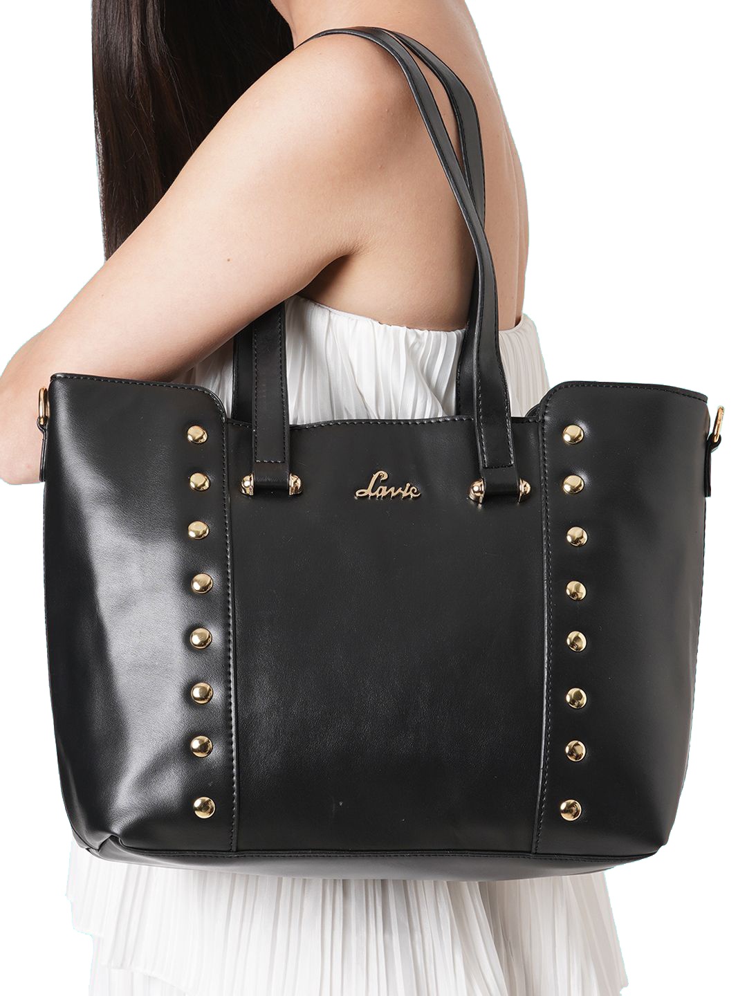 

Lavie Roth Women Black Embellished Tote Bag