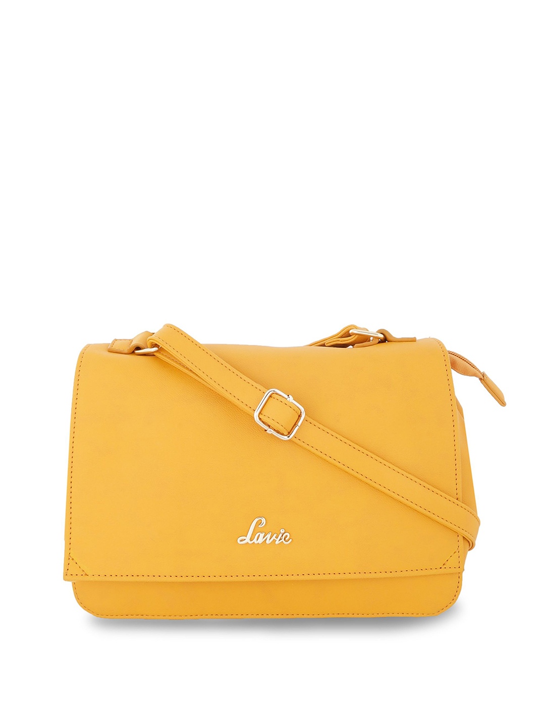 

Lavie Yellow Solid Sling Bag
