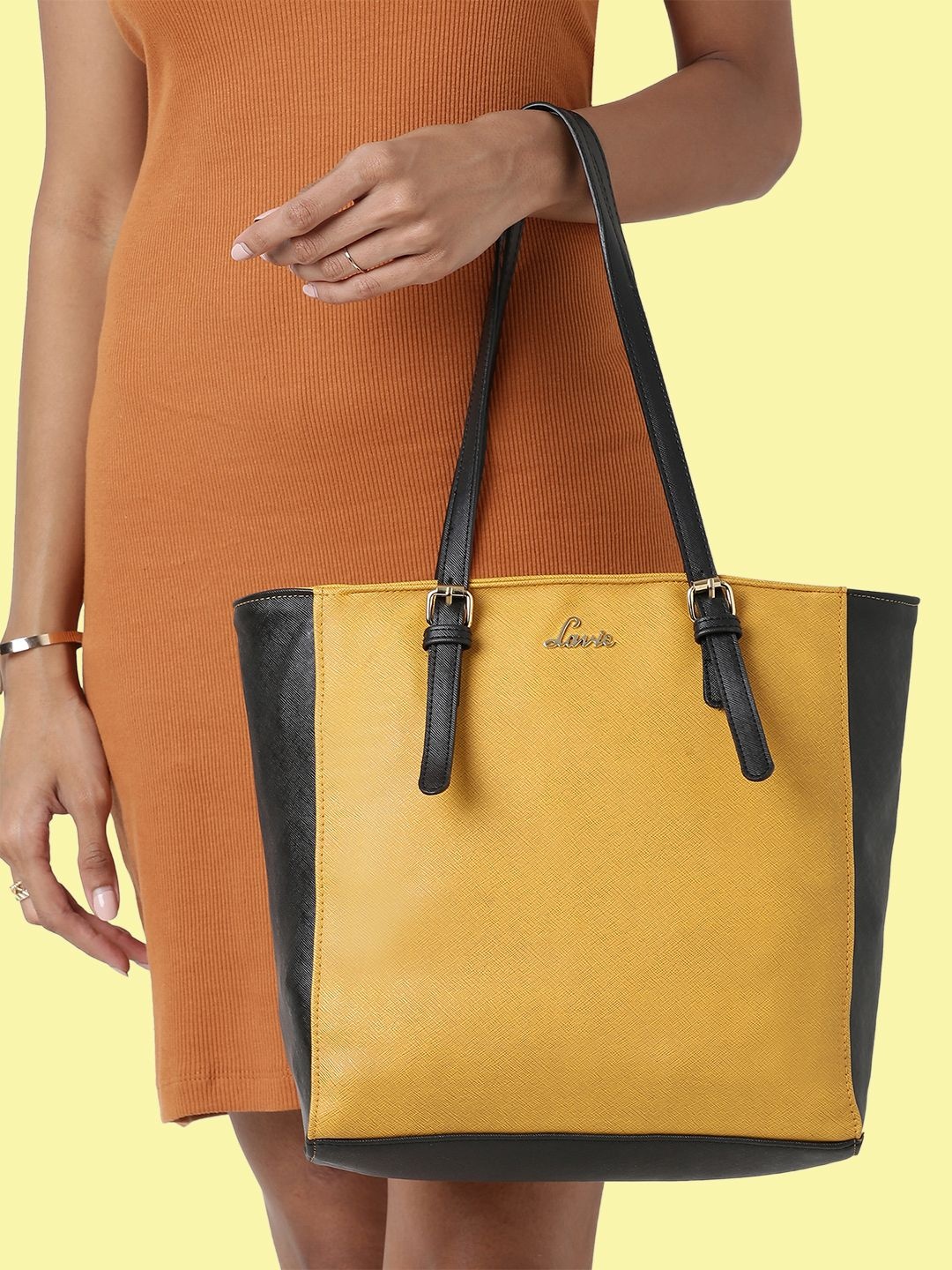 

Lavie Bursa Medium Women Mustard Yellow Tote bag