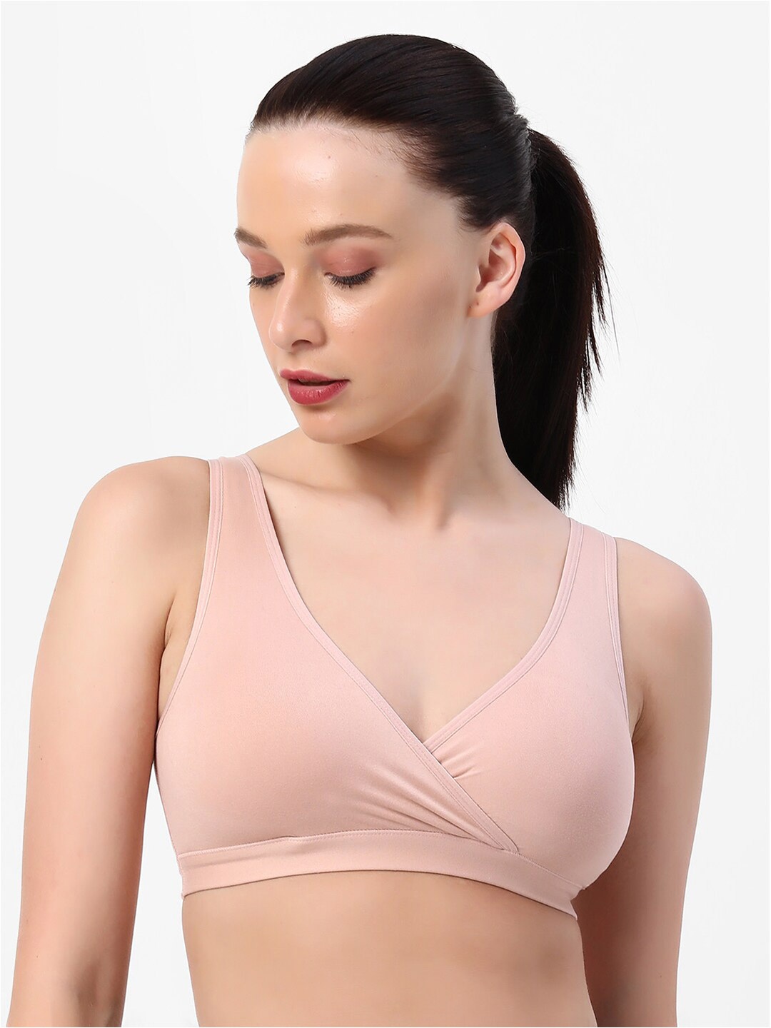 

Soie Non Wired Lounge Bra with Removable Cups BB-05MYSTICAL, Pink