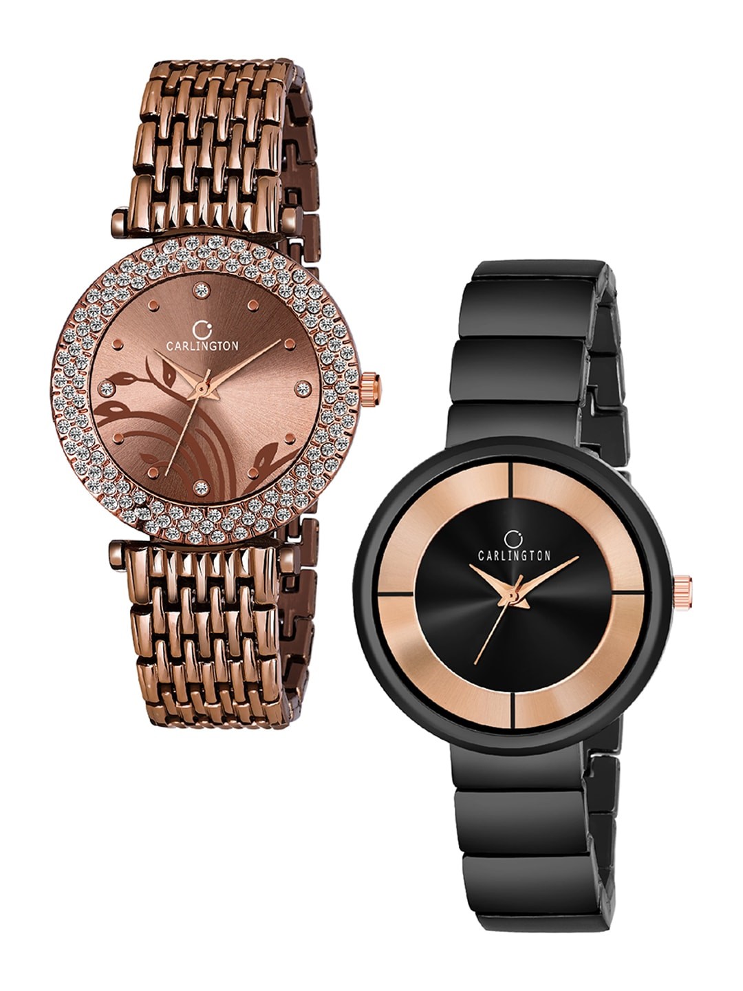 

CARLINGTON Women Combo of 2 Analogue Watch, Multi