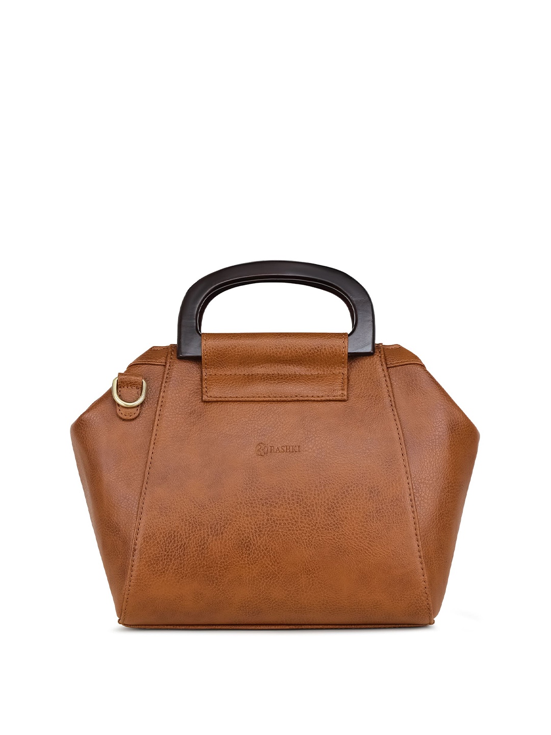 

RASHKI Brown Solid Sustainable Satchel