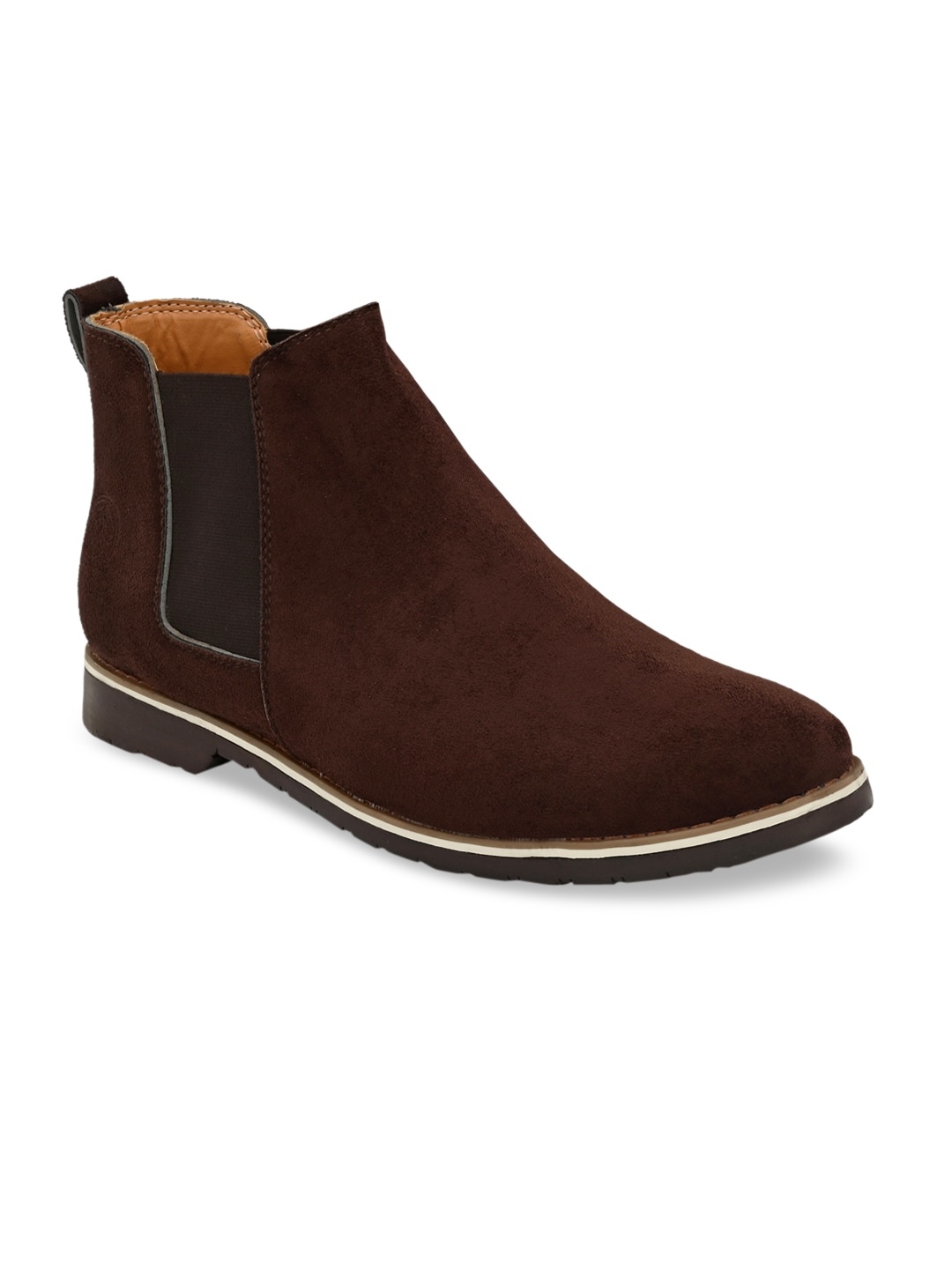 

Roadster Men Coffee Brown Solid Chelsea Boots