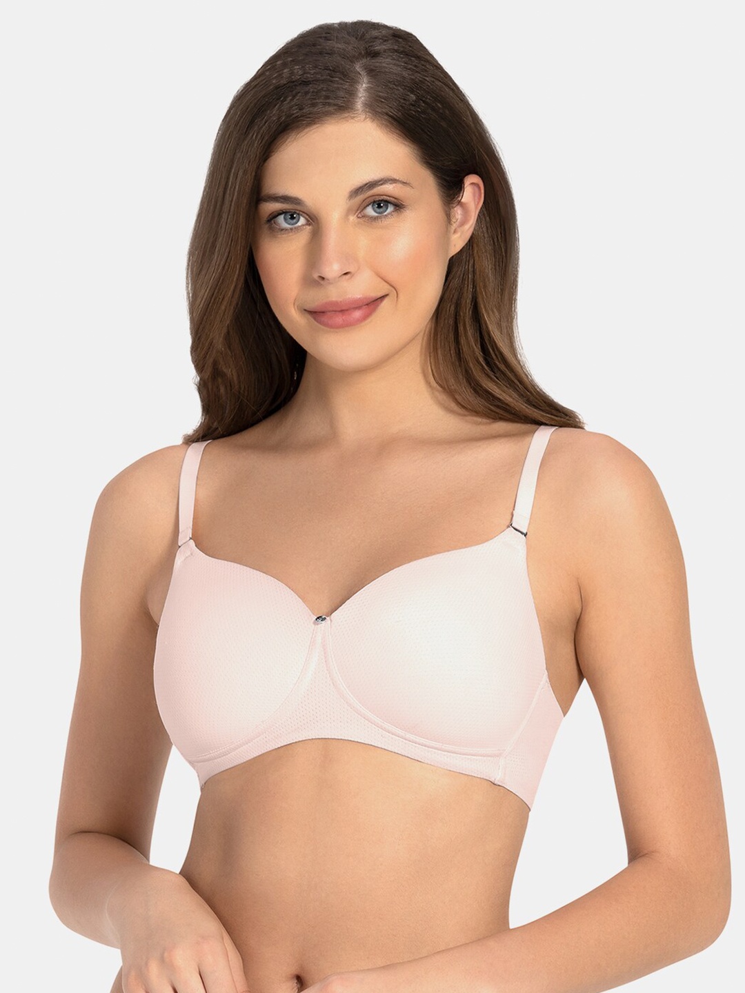 

Amante Solid Padded Non-Wired Ultimate Cooling T-Shirt Bra - BRA75601, Pink