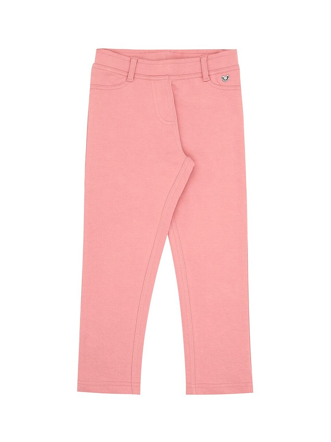 

Ed-a-Mamma Girls Pink Solid Sustainable Treggings