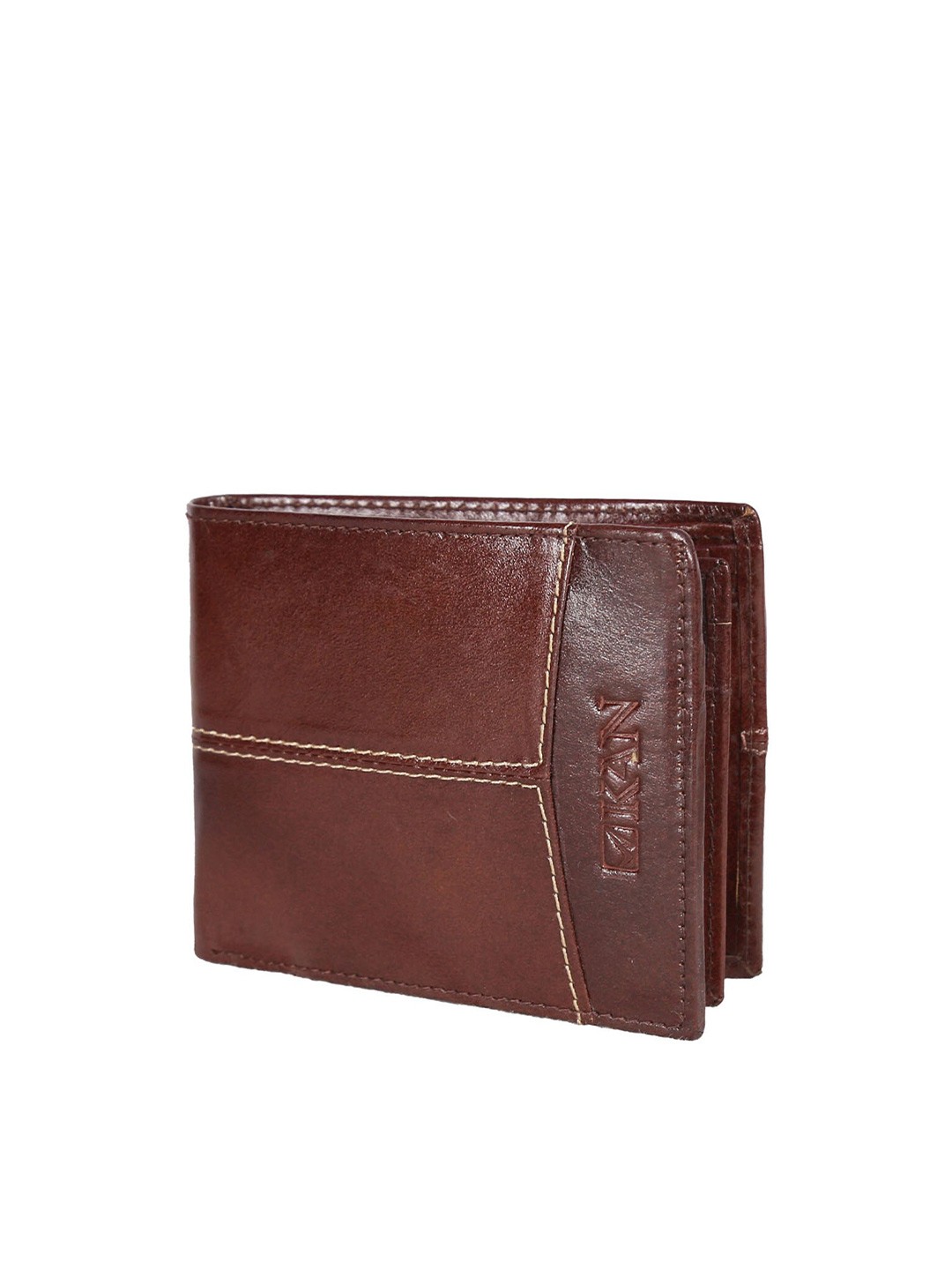 

Style SHOES Men Brown Solid Two Fold Leather Wallet