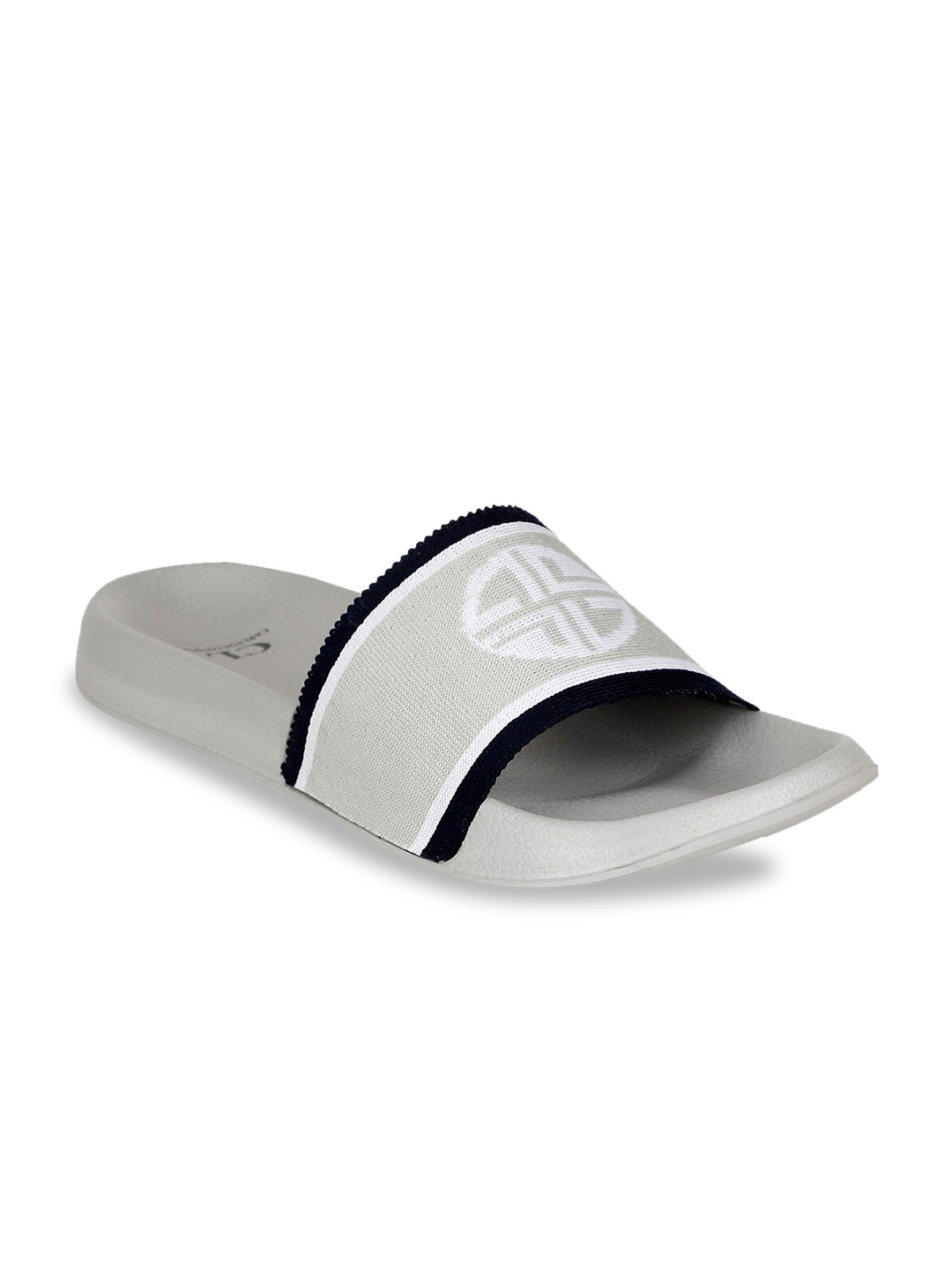 

Carlton London Men Grey Self Design Sliders