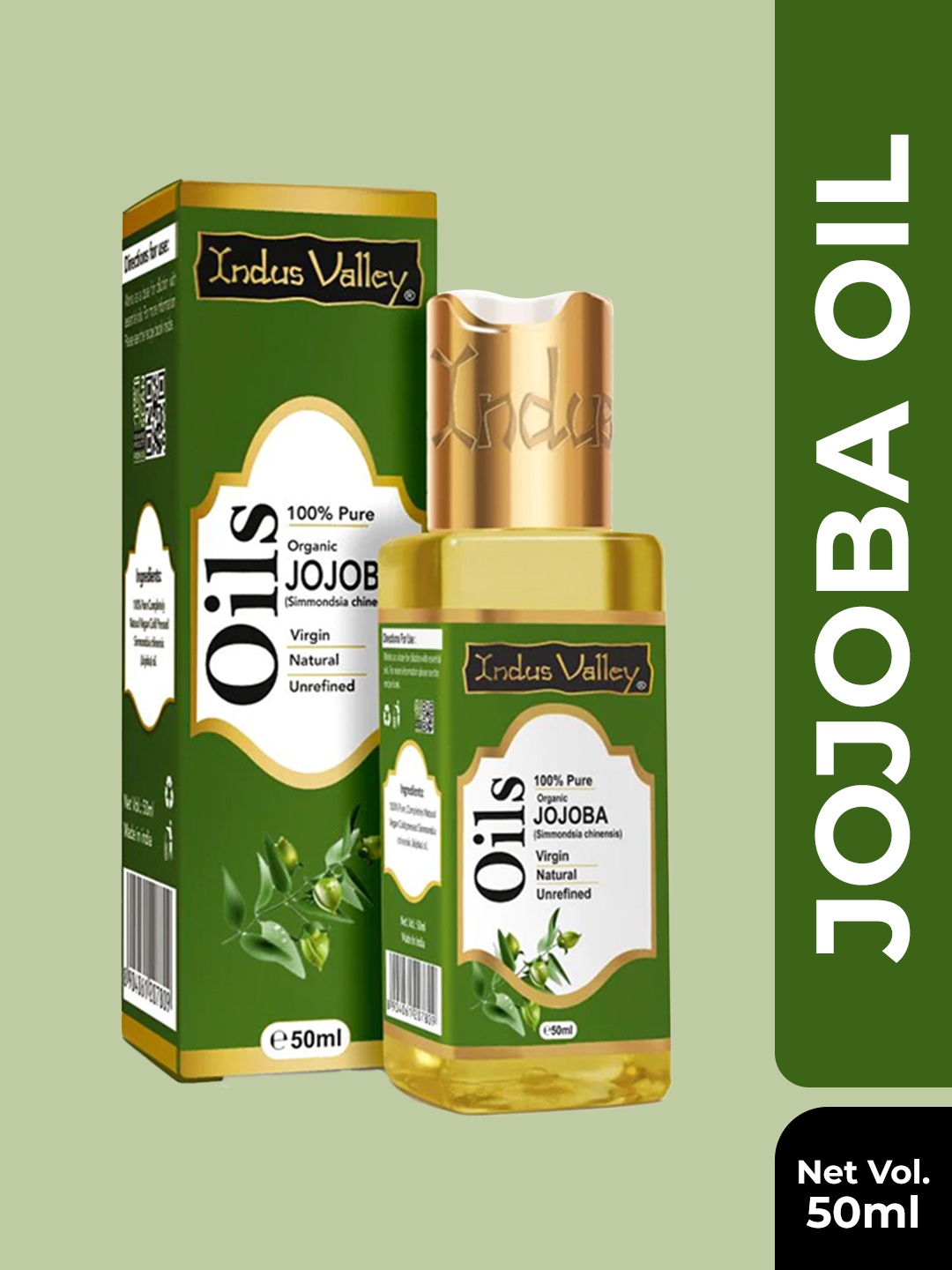 

Indus Valley Jojoba Carrier Oil 50 ml, Green