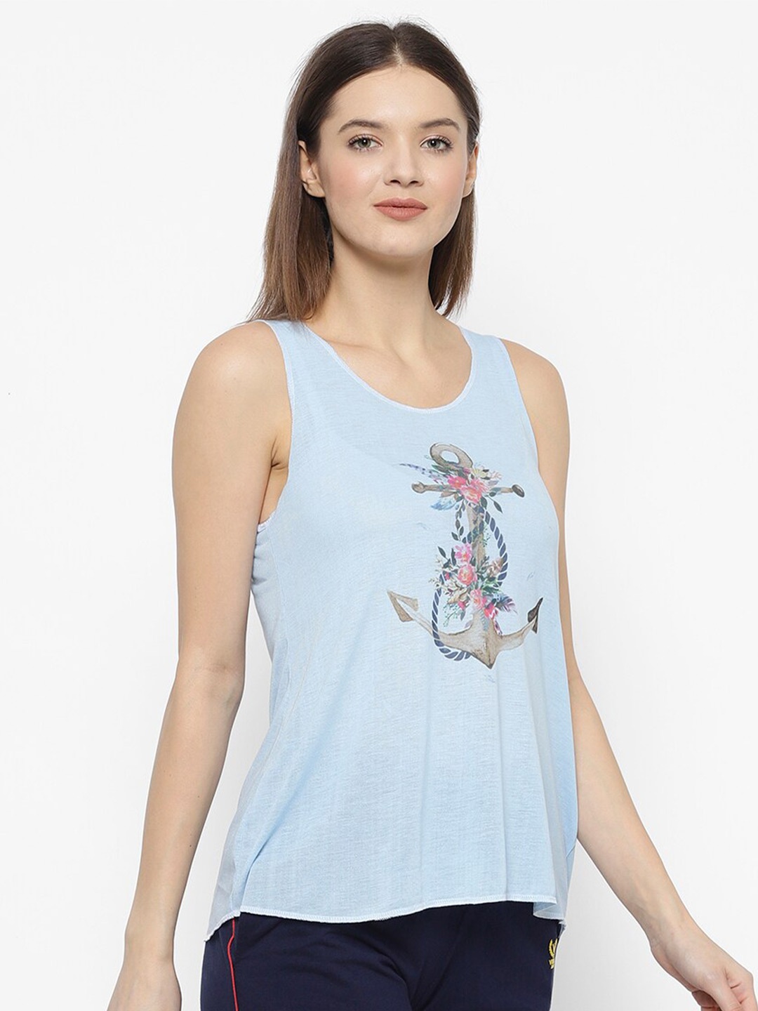 

VIMAL JONNEY Women Blue Printed Night suit
