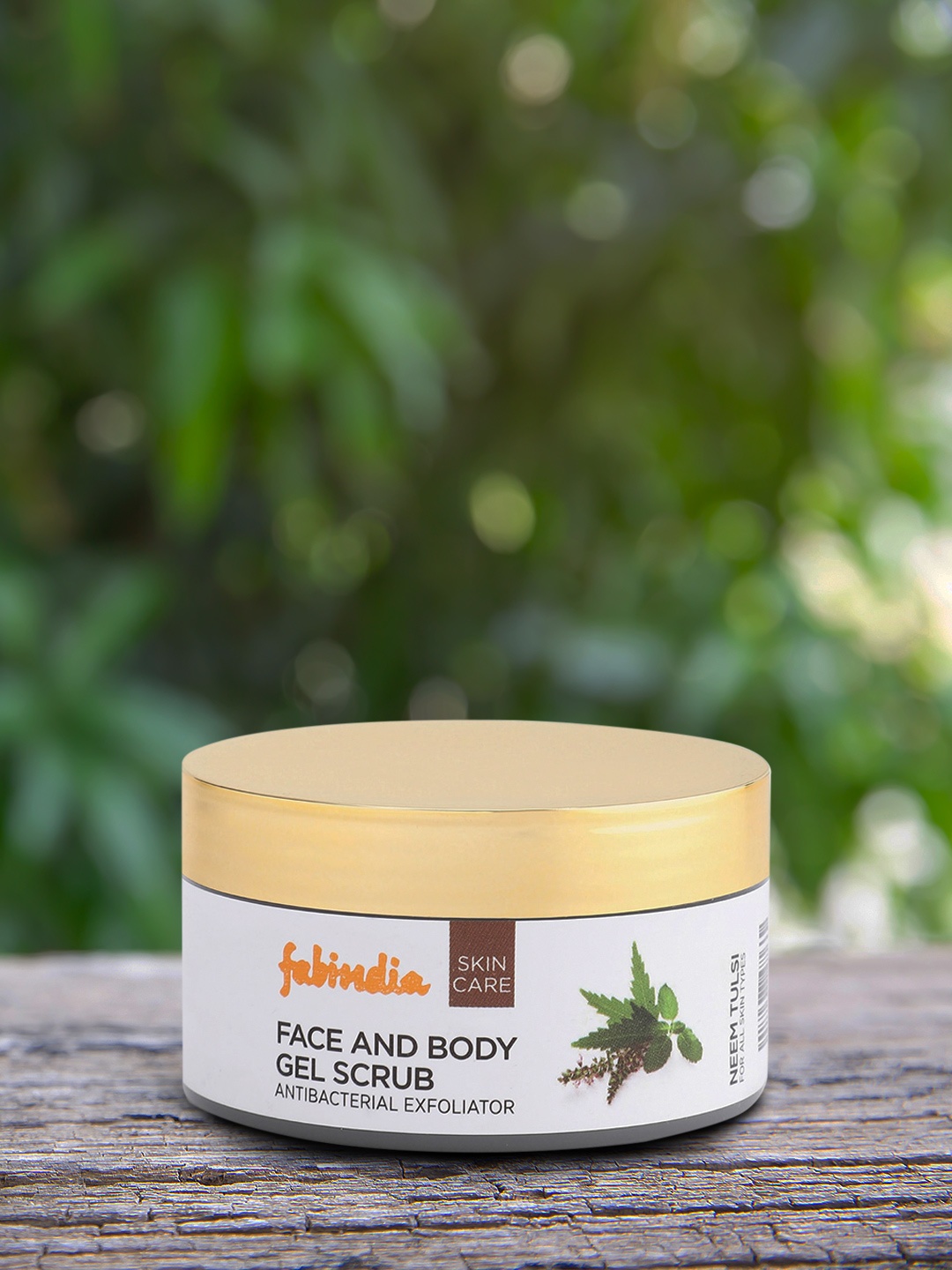 

Fabindia Unisex Neem Tulsi Face & Body Gel Scrub 100 ml, Green