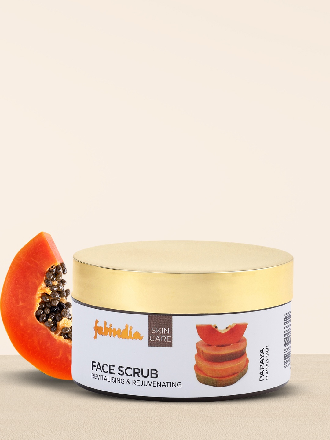 

Fabindia Papaya Face Scrub 100g, Yellow