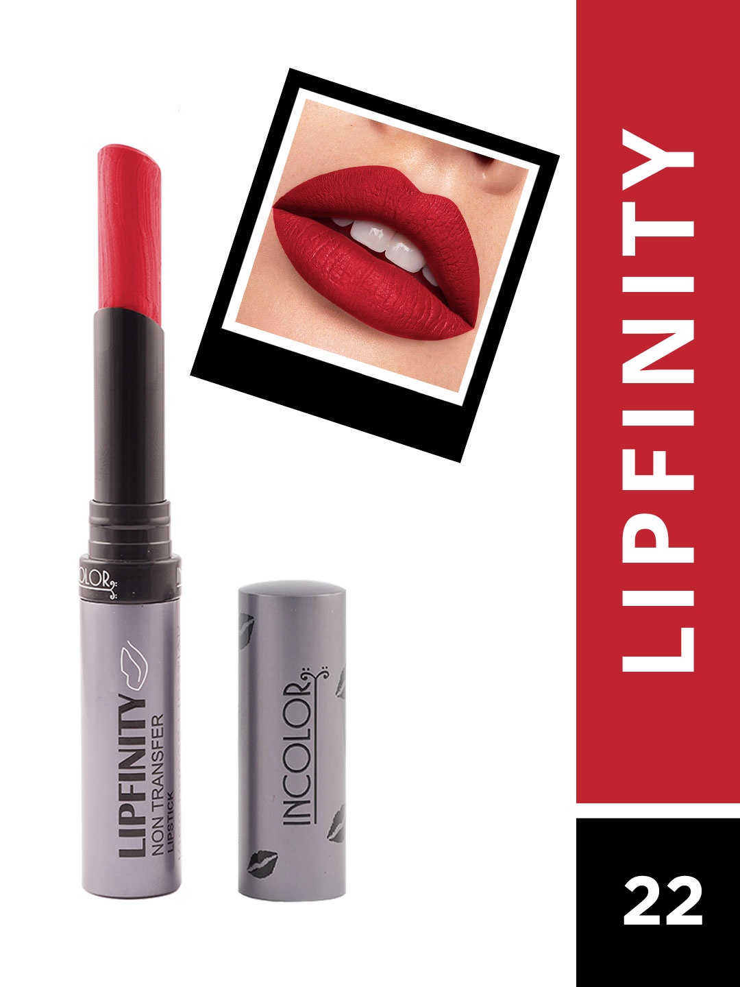 

Incolor Matte Lipstick - Lipfinity 22, Red