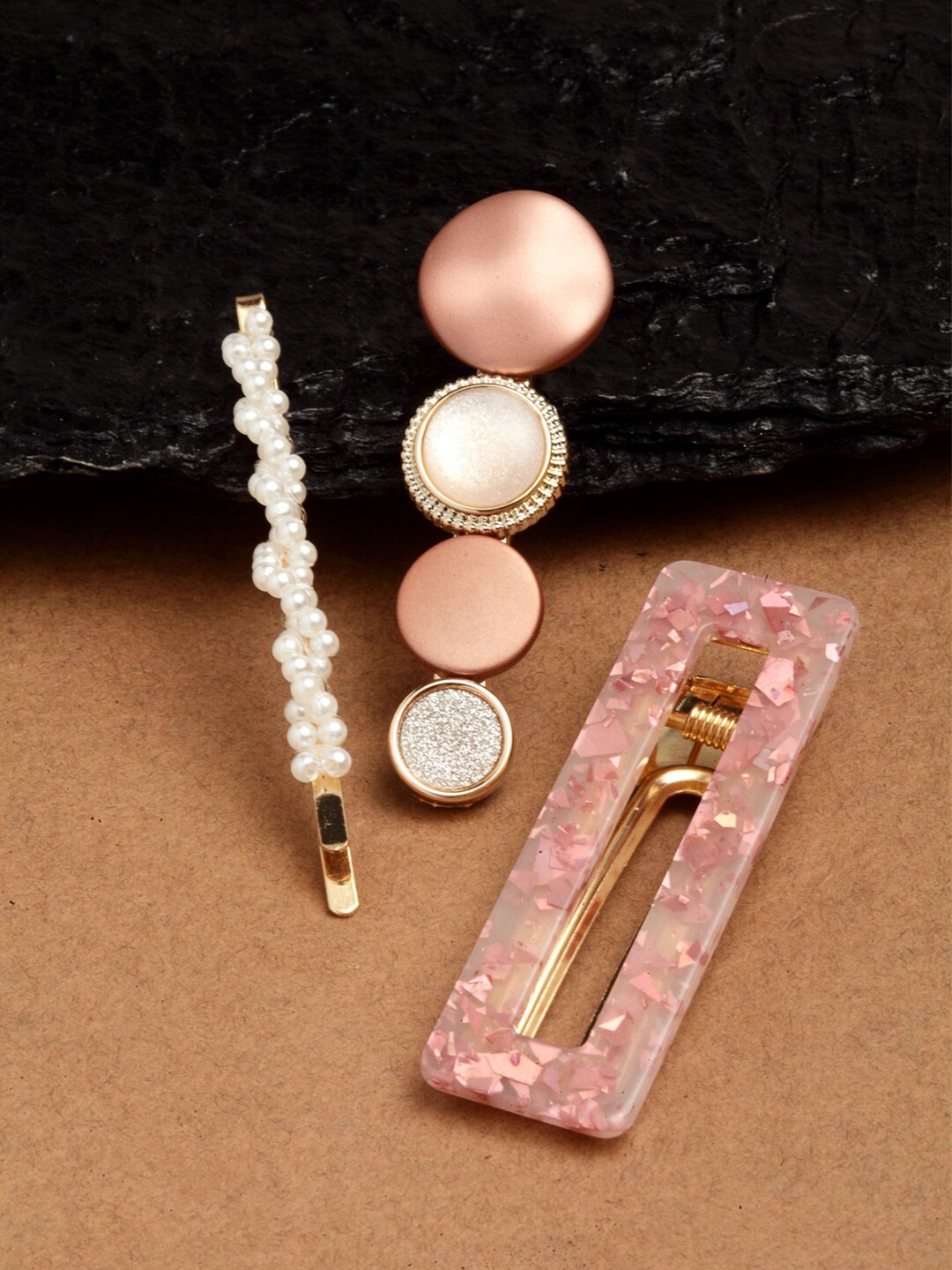

Ferosh Women Gold Candy Hairpins