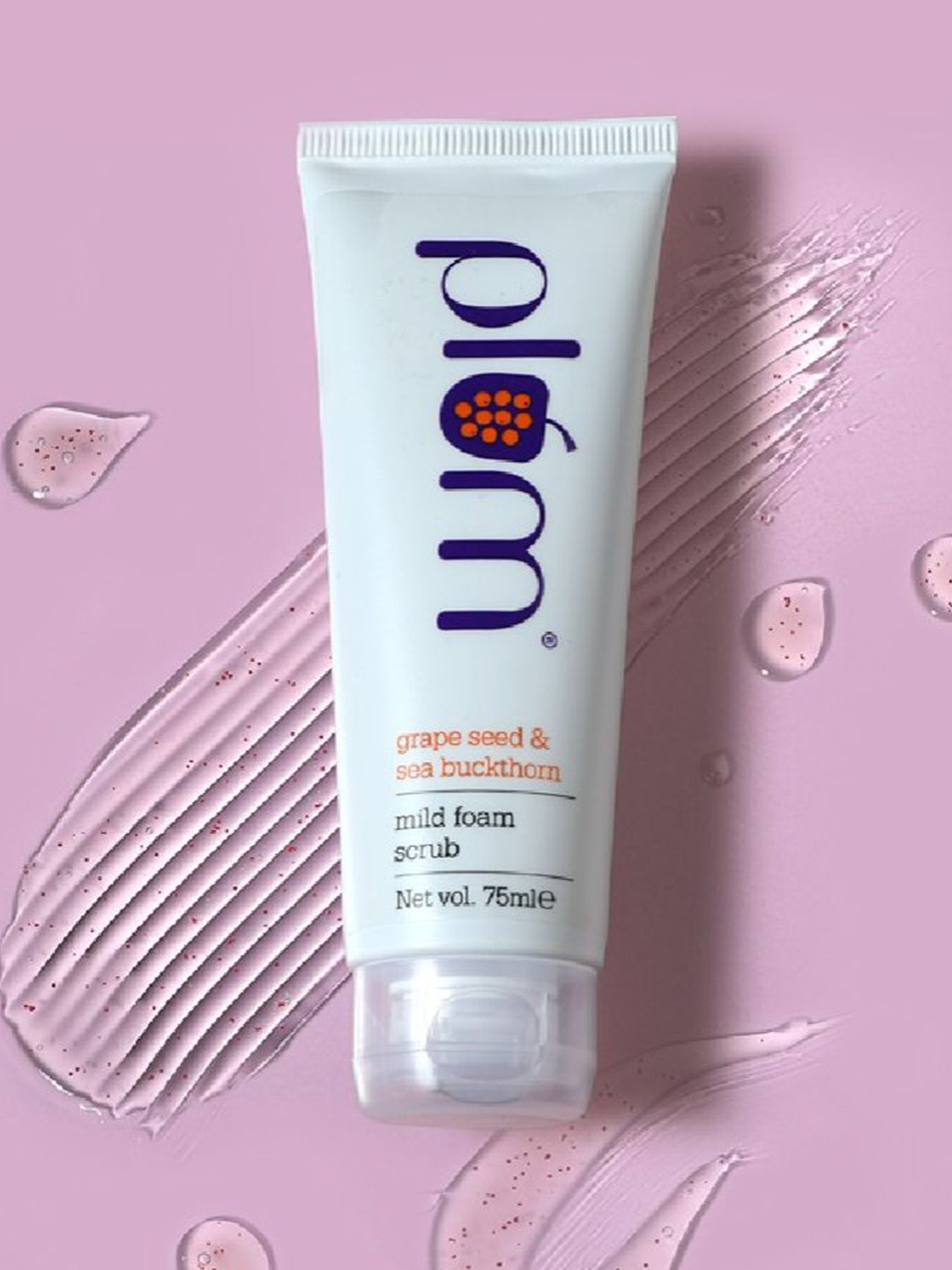 

Plum Unisex Grape Seed & Sea Buckthorn Mild Foam Scrub 75 ml, Blue