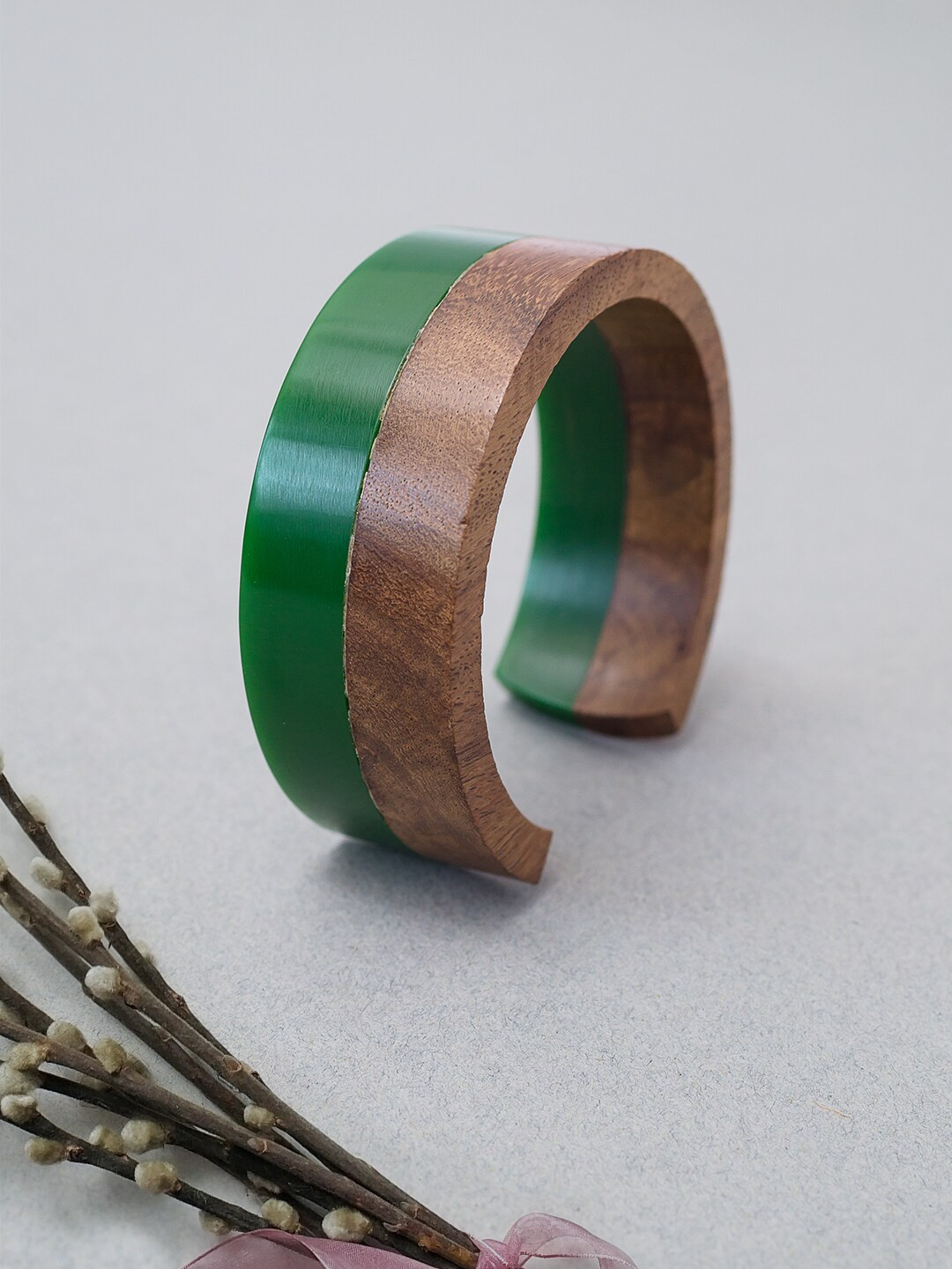 

Golden Peacock Brown & Green Bracelet Cuff Bracelet