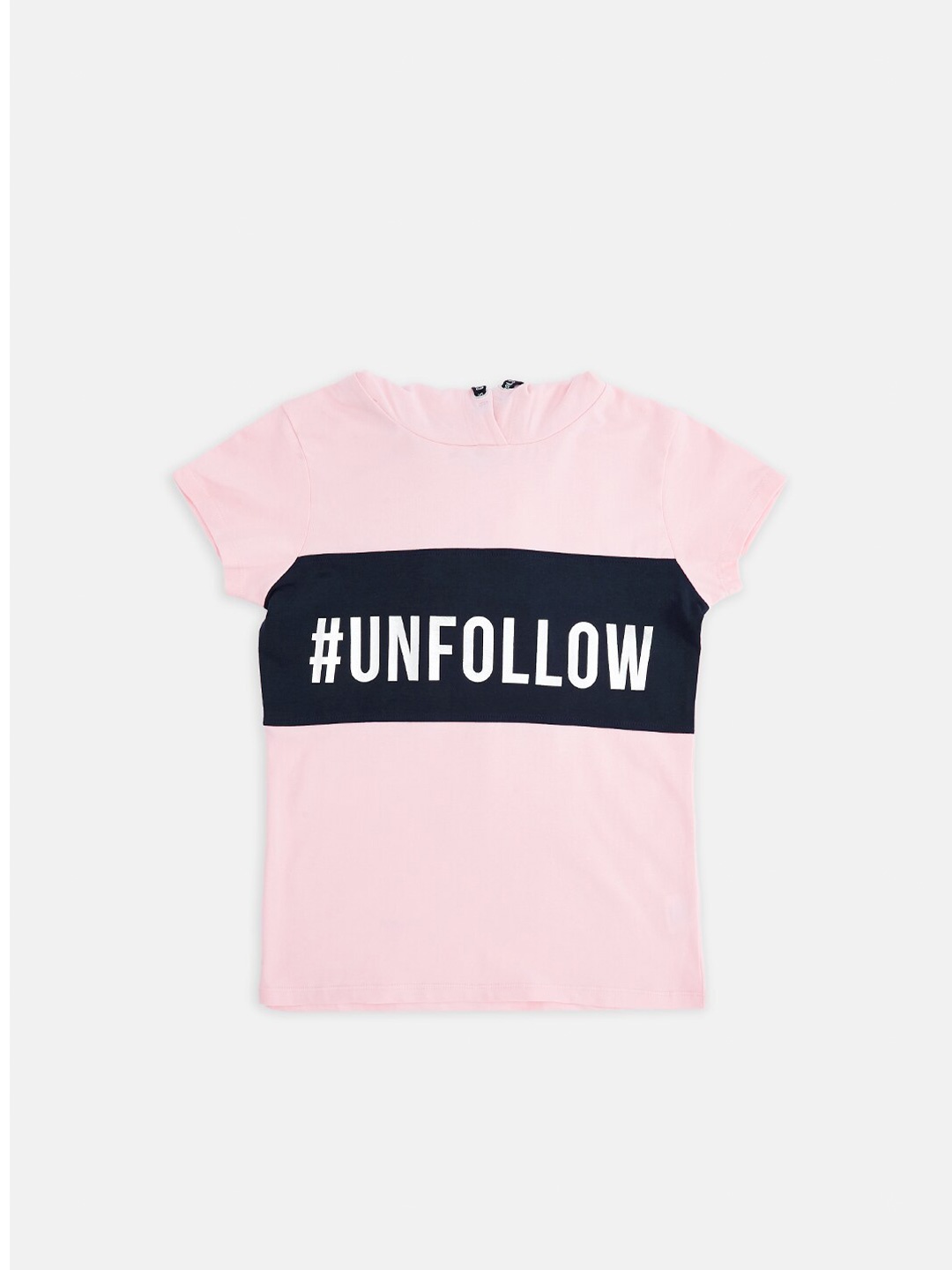 

Pantaloons Junior Girls Pink Colourblocked T-shirt