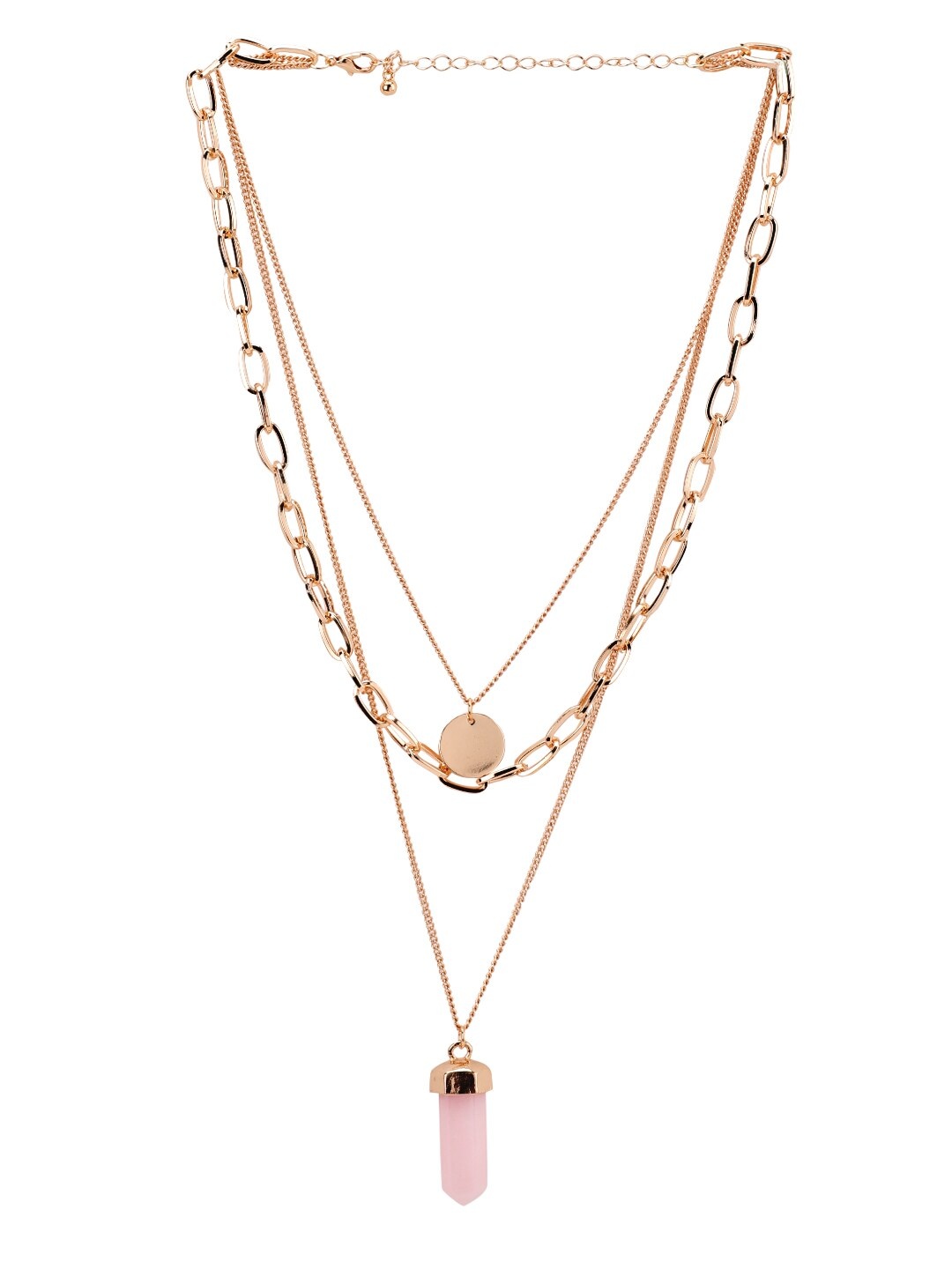 

Kazo Gold-Plated & Pink Brass Layered Necklace