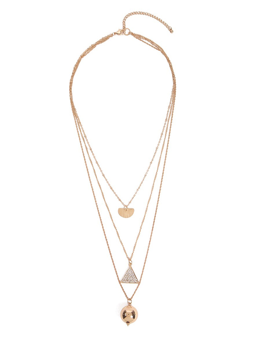 

FOREVER 21 Women Gold Layered Charm Necklace