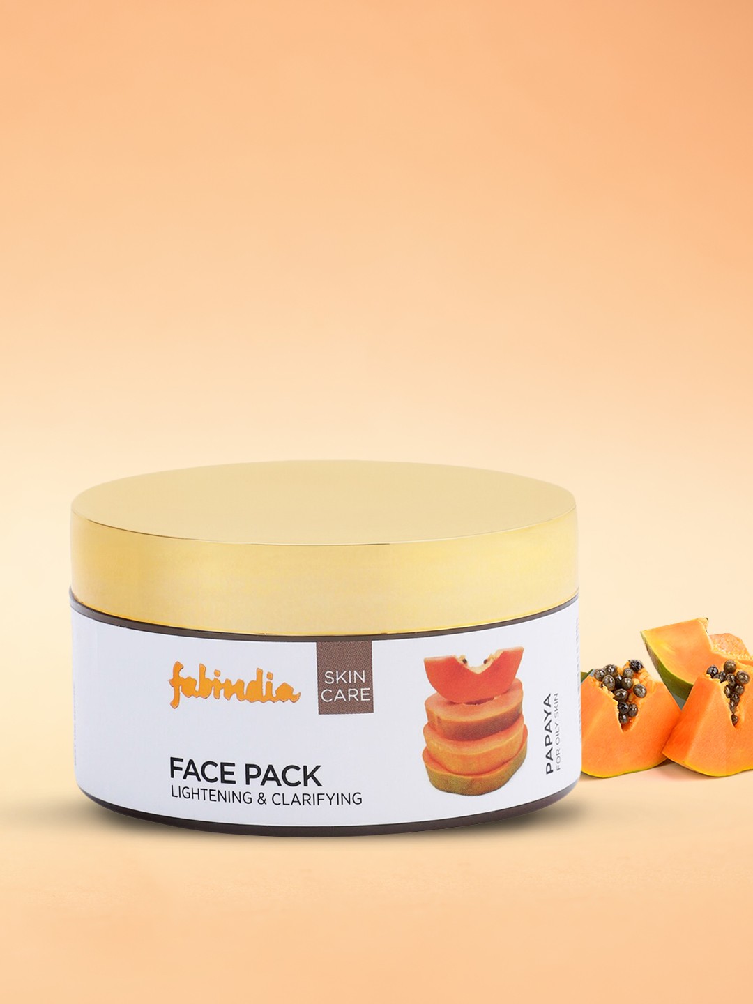 

Fabindia Unisex Papaya Face Pack 100 g, Yellow