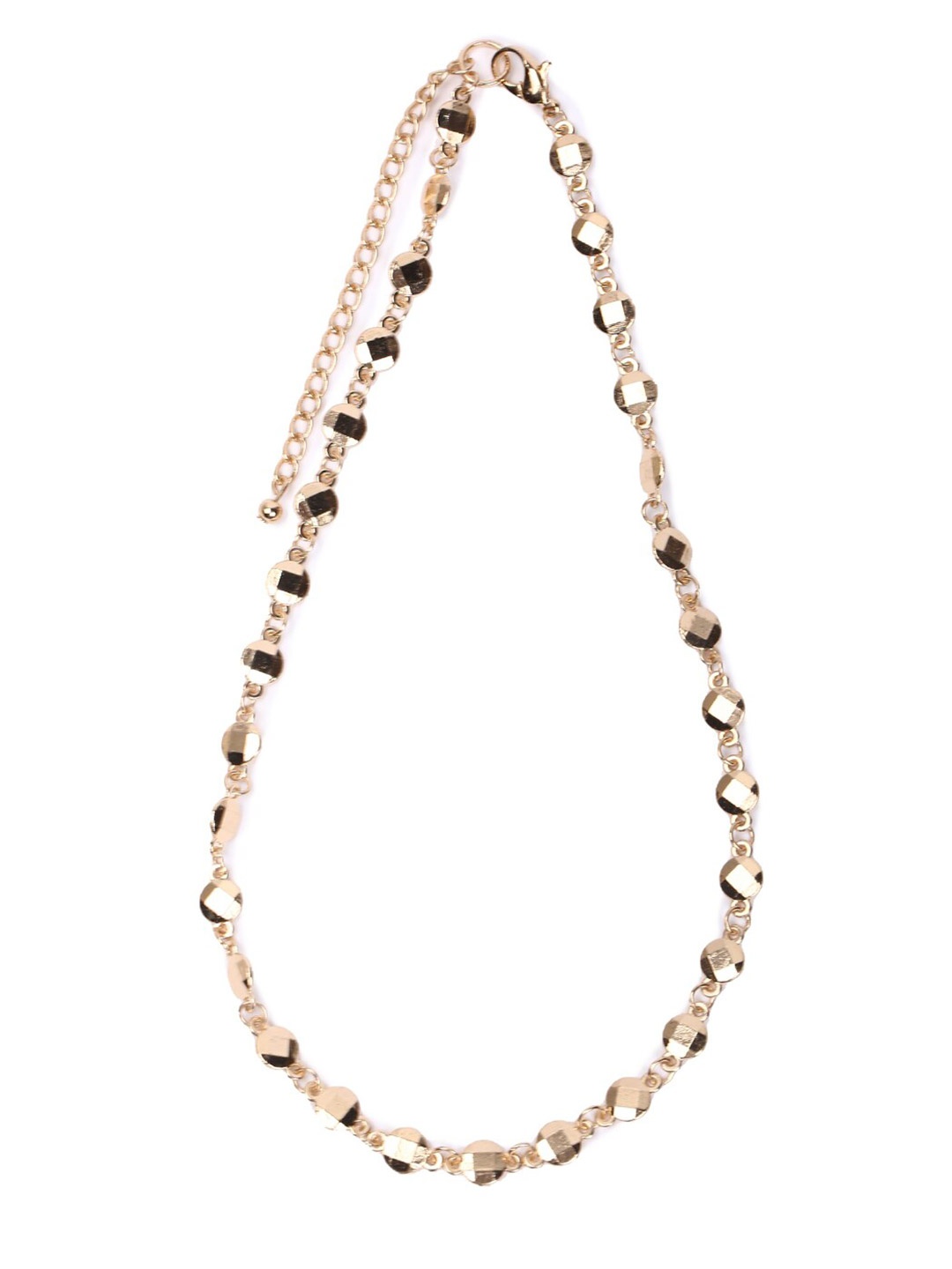 

FOREVER 21 Women Gold-Toned Beaded Chain Necklace