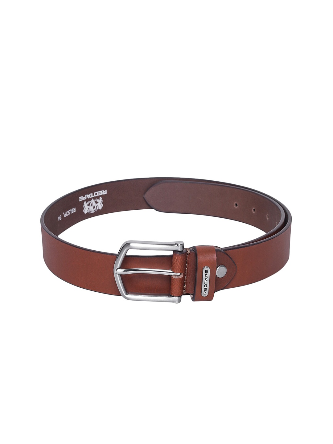 

Red Tape Men Brown Textured Belt