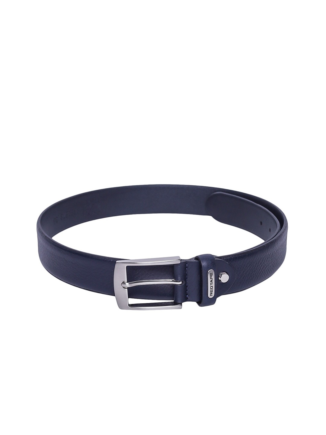 

Red Tape Men Navy Blue Textured Leather Belt