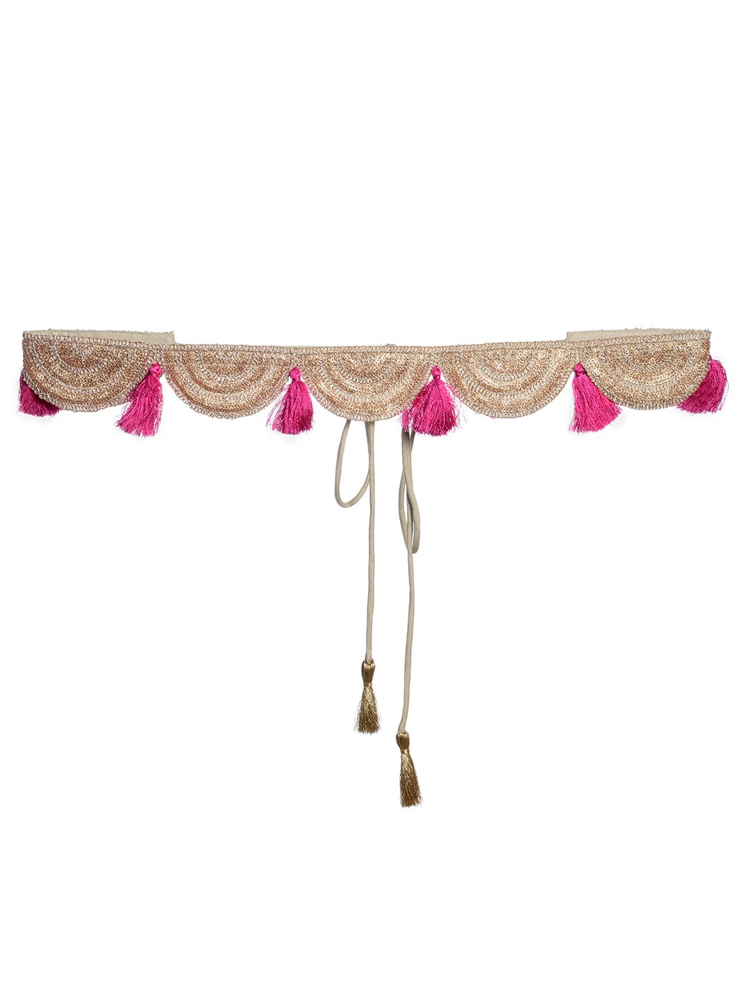 

INDYA Women Beige & Pink Embellished Belt