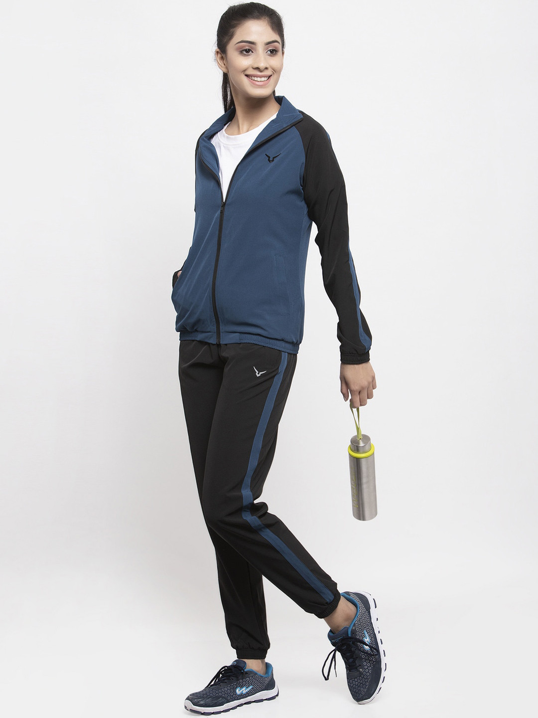 

Invincible Women Light Weight Lounge Tracksuit, Blue