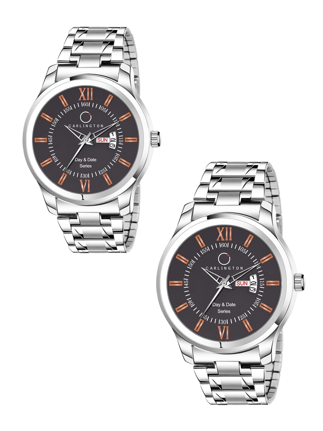 

CARLINGTON Men Coffee Brown Analogue Watch