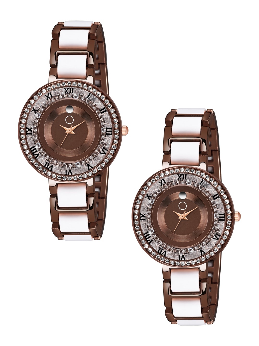 

CARLINGTON Women Set of 2 Brown Analogue Watches