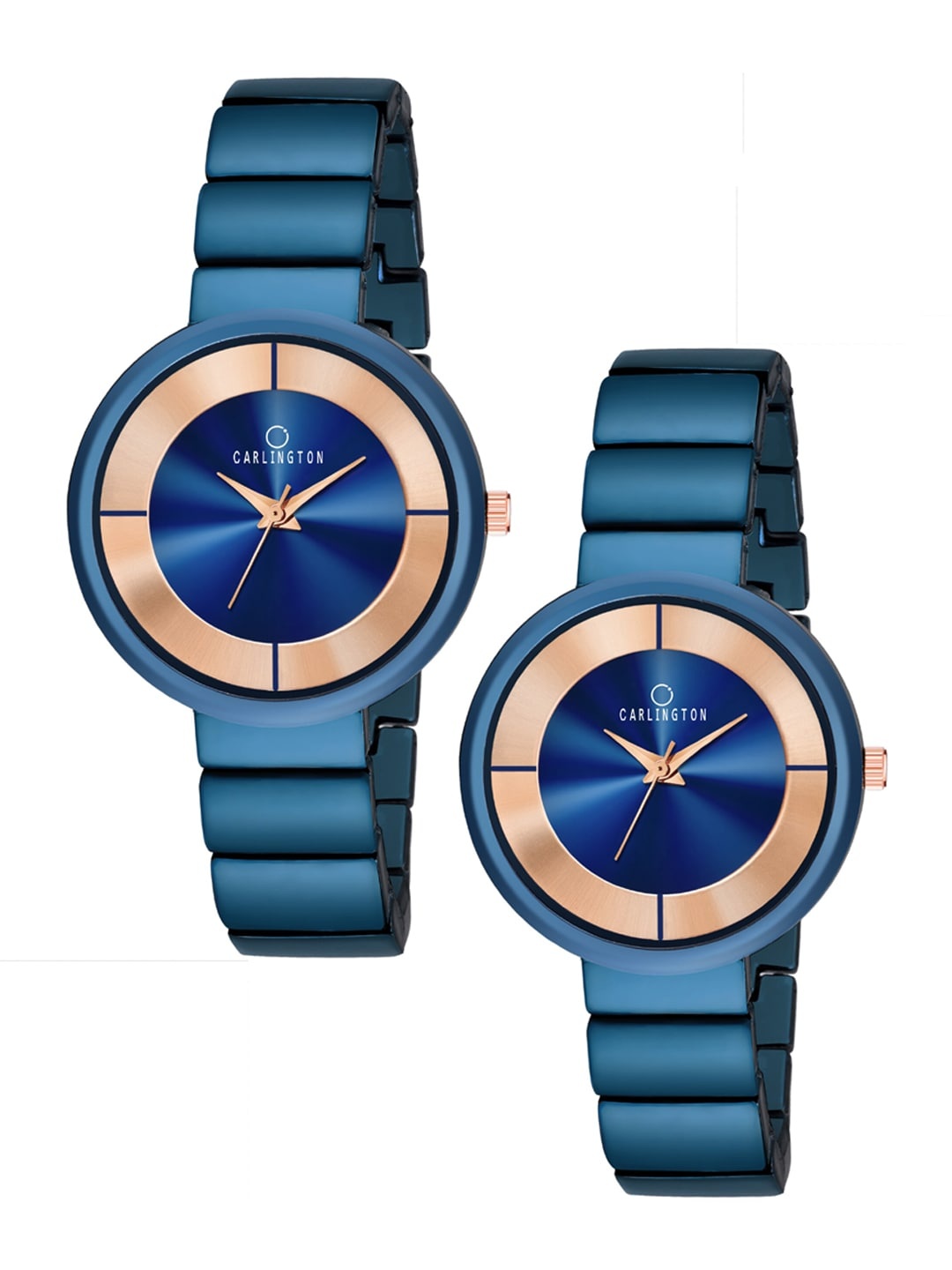 

CARLINGTON Women Blue Set Of 2 Analogue Watches 2X 114