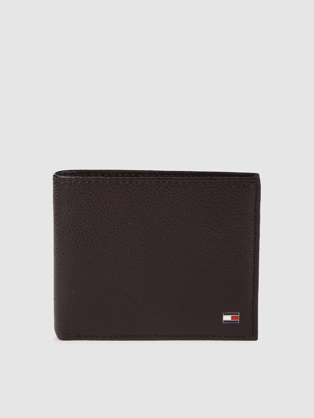 

Tommy Hilfiger Men Brown Solid Leather Two Fold Wallet