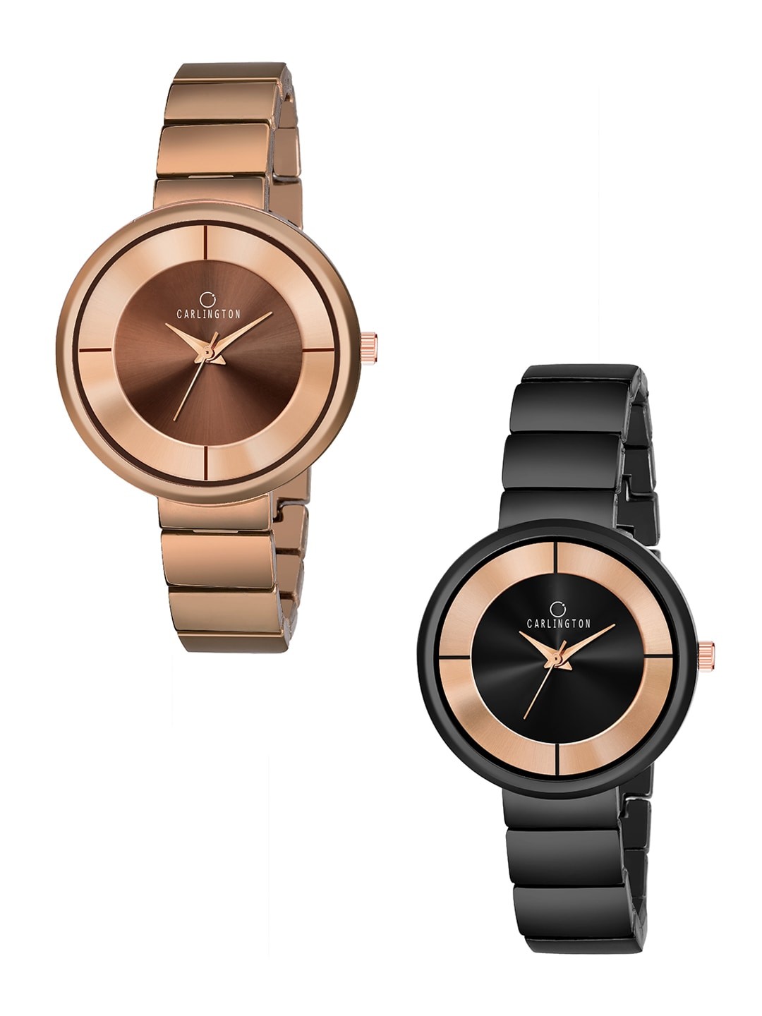 

CARLINGTON Women Set Of 2 Multicoloured Analogue Watches 114, Multi