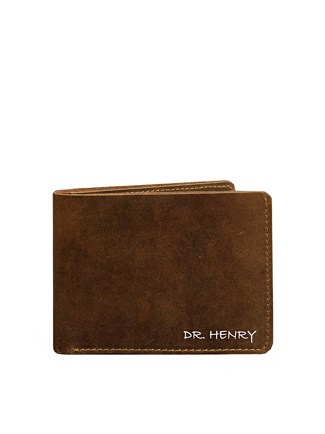 

DR. HENRY Men Tan Textured Two Fold Wallet