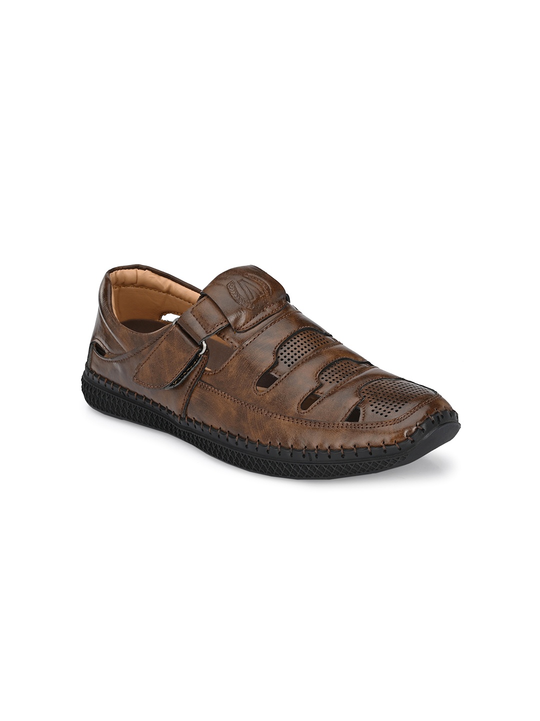 

AfroJack Men Brown Fisherman Sandals