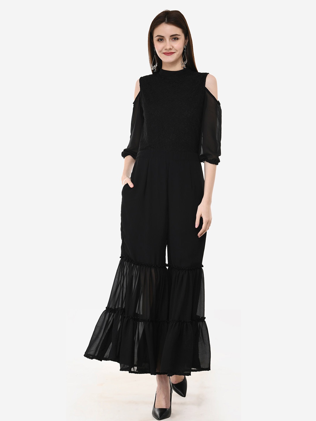 

V&M Women Black Solid Jumpsuit