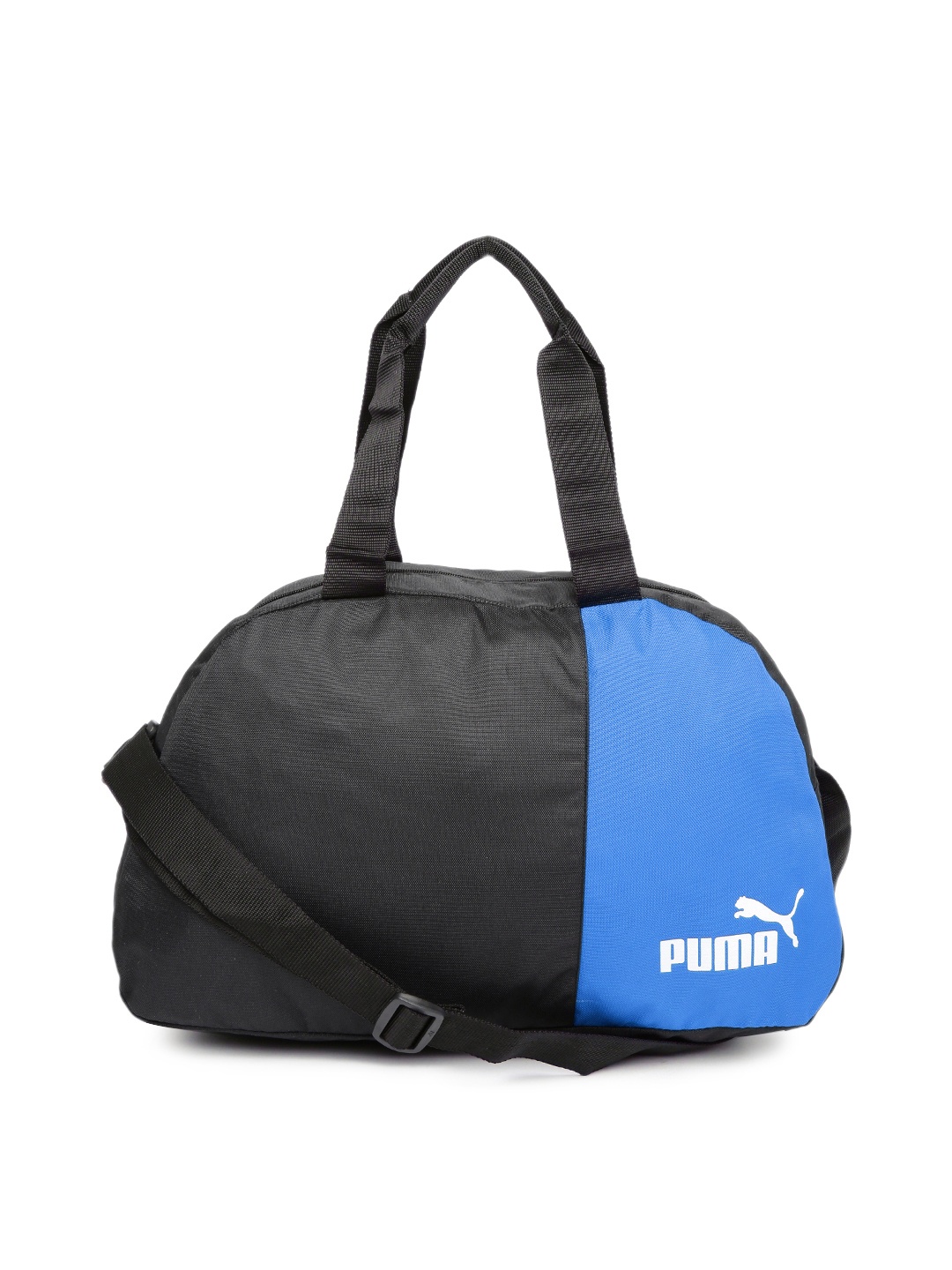 

PUMA Unisex Black & Blue Duffel Bag