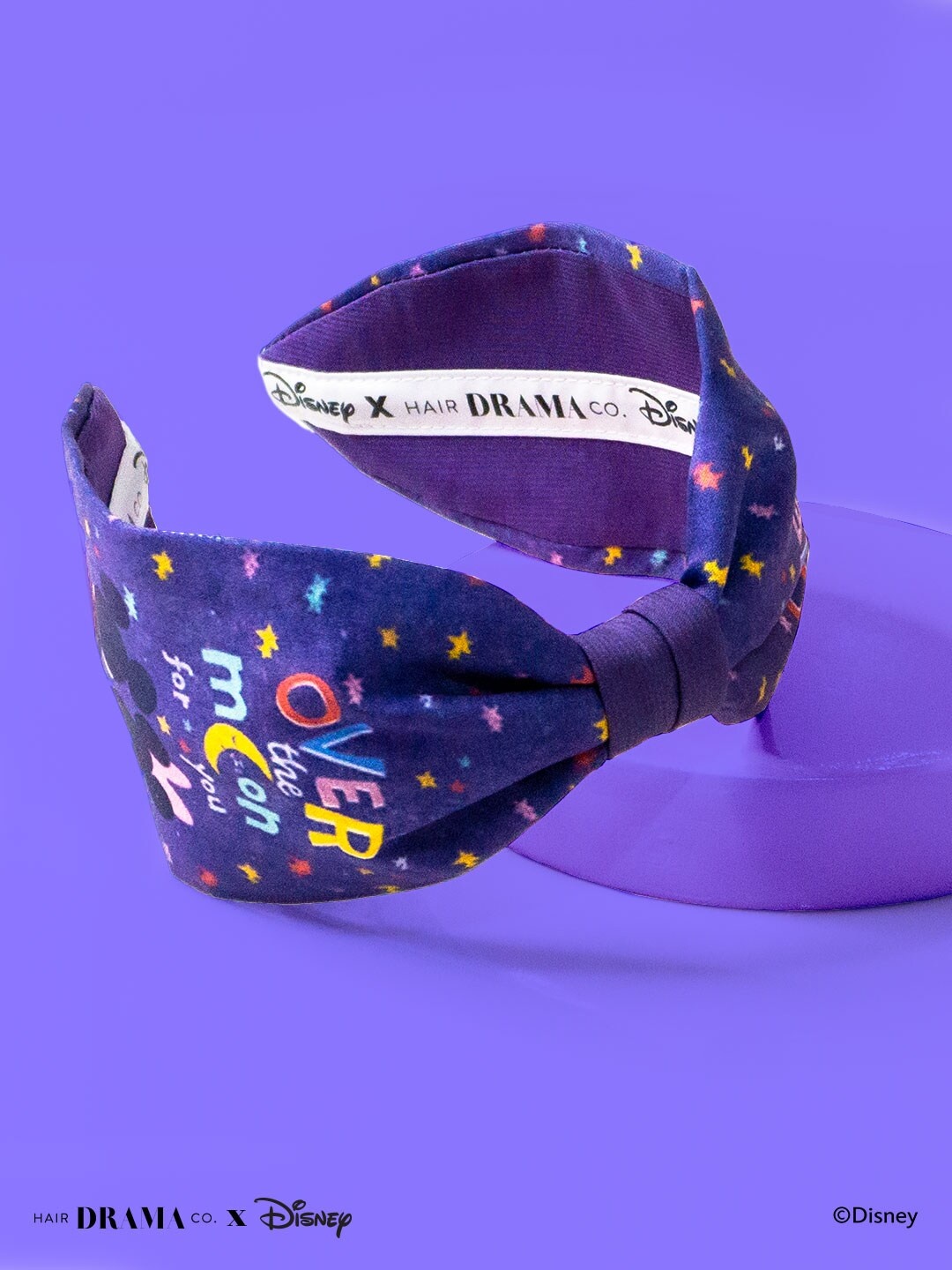 

Hair Drama Company X Disney Mickey & Minnie Blue Moon Knotted Headband