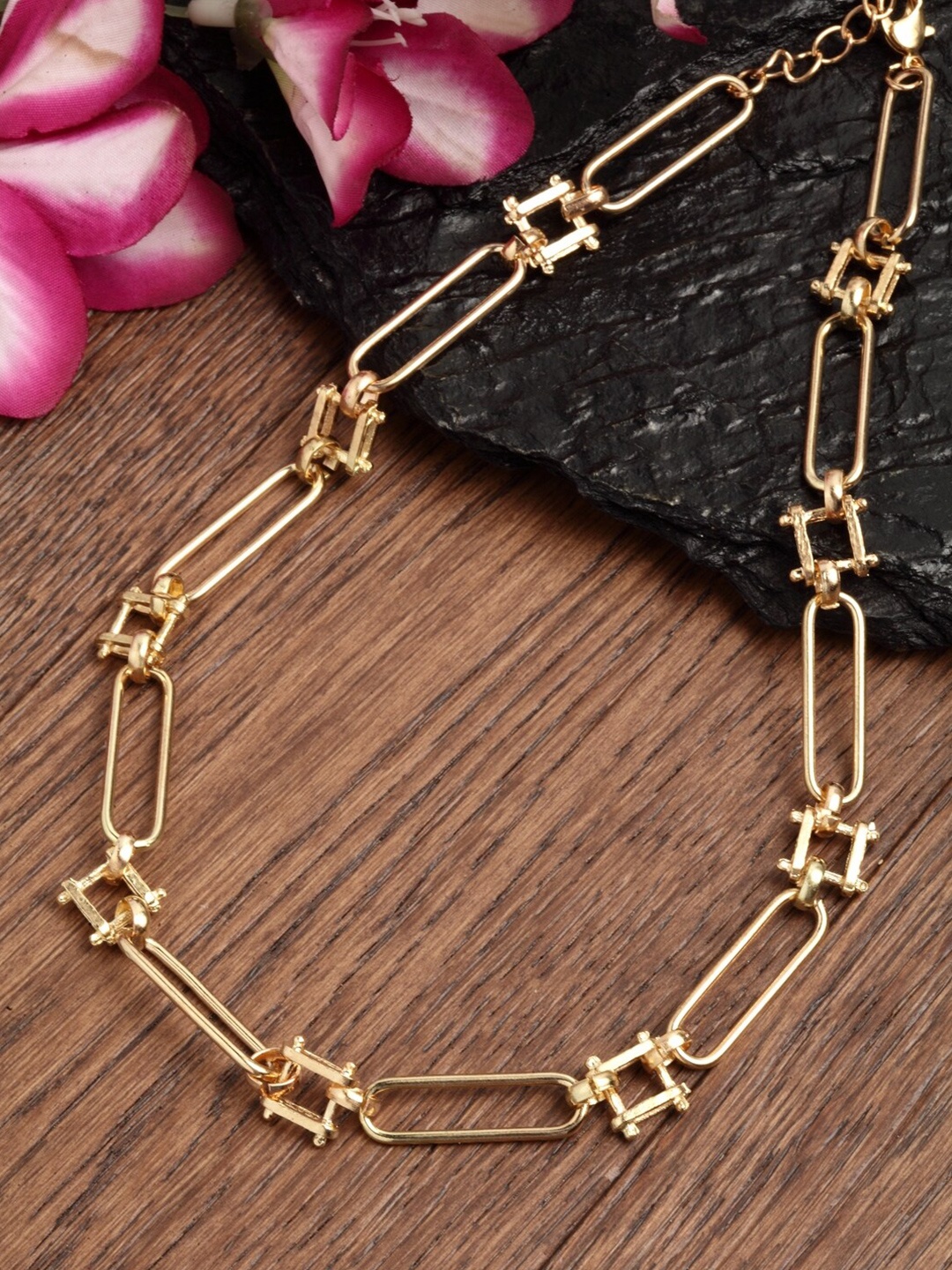 

Ferosh Gold-Toned Alloy Choker Necklace