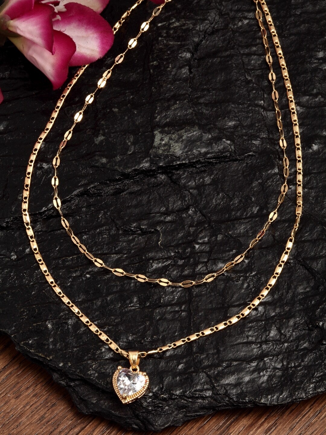 

Ferosh Gold-Toned Alloy Layered Necklace